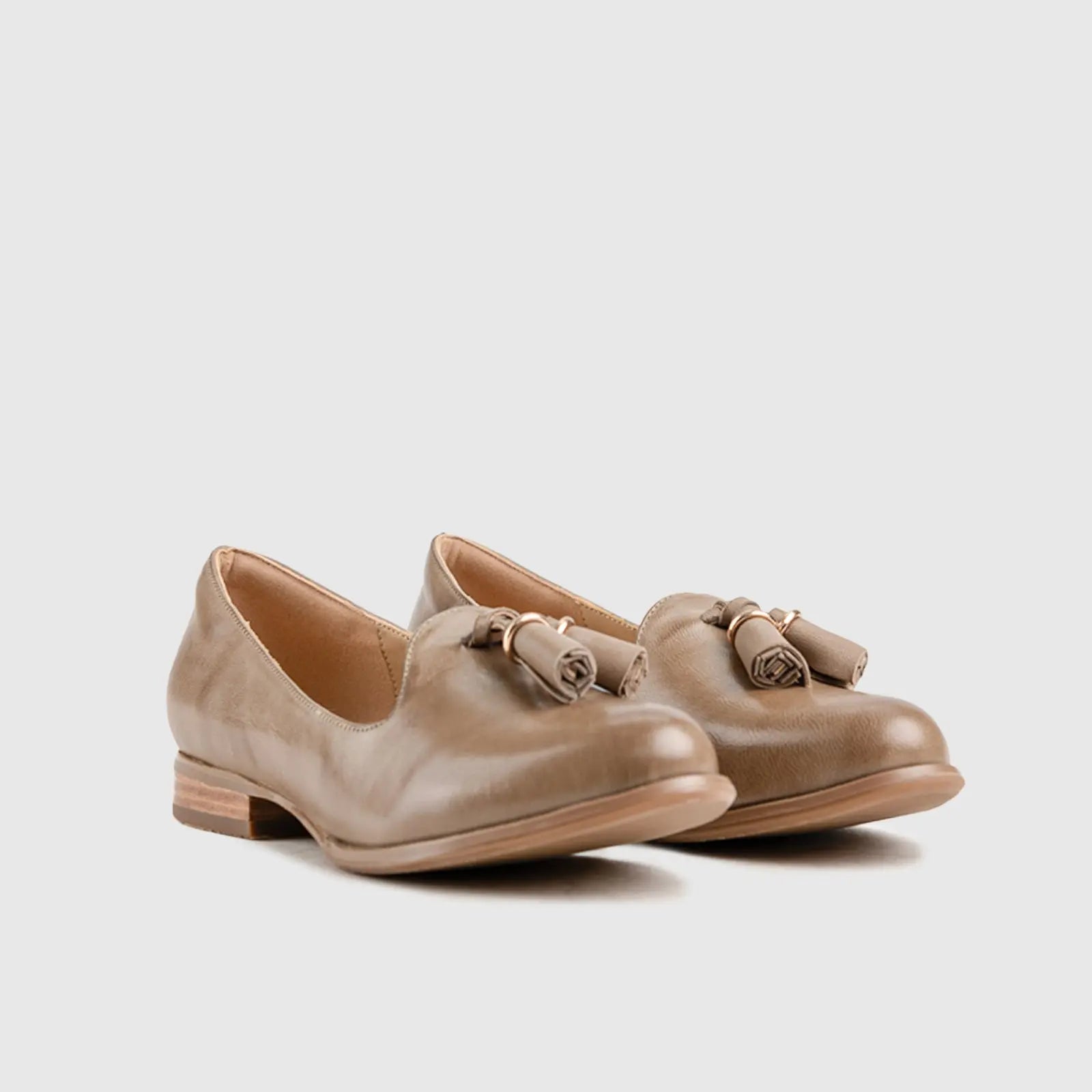 Leather Oxfords Brown HA004