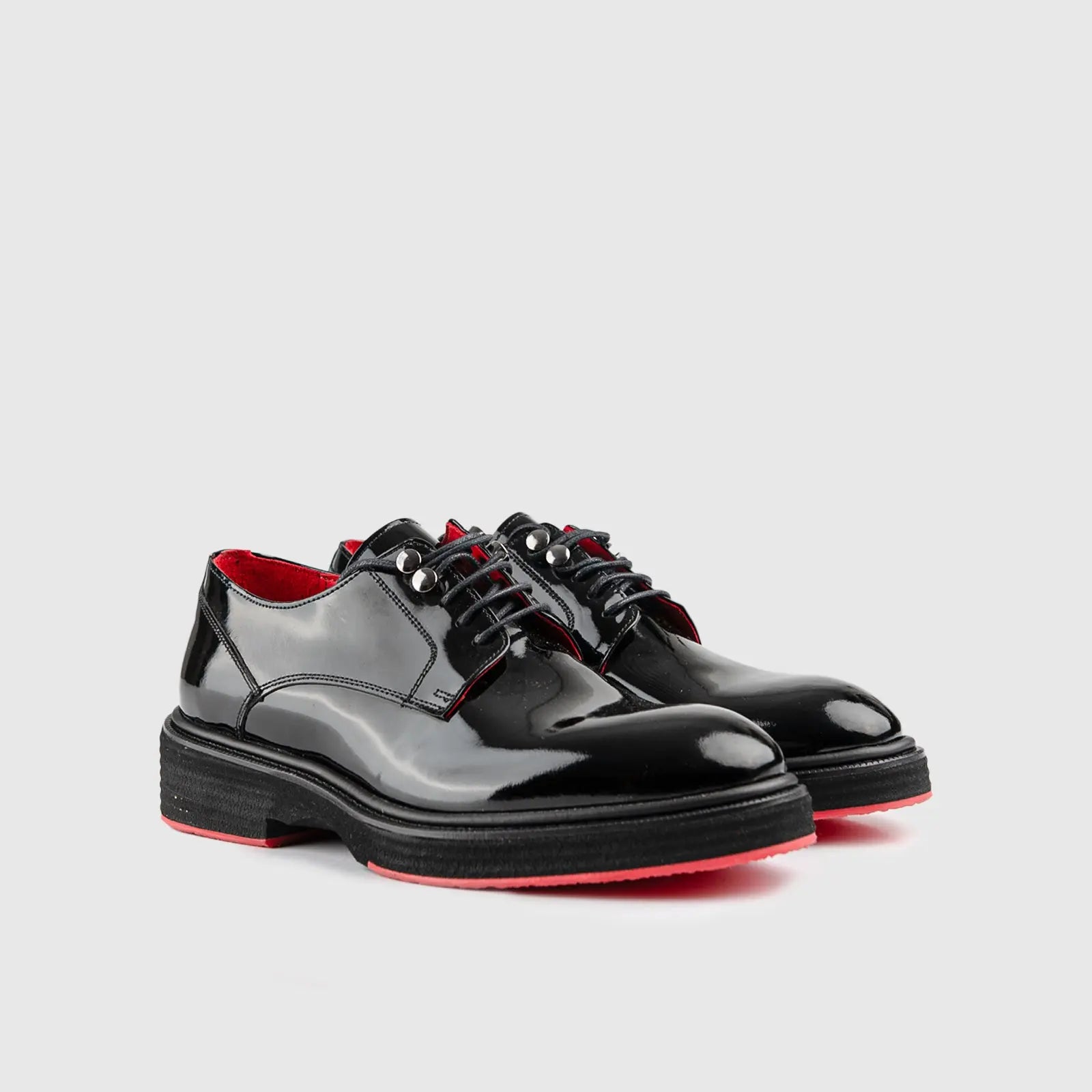 Chunky Sole Dress Oxfords Black Patent 0234/1