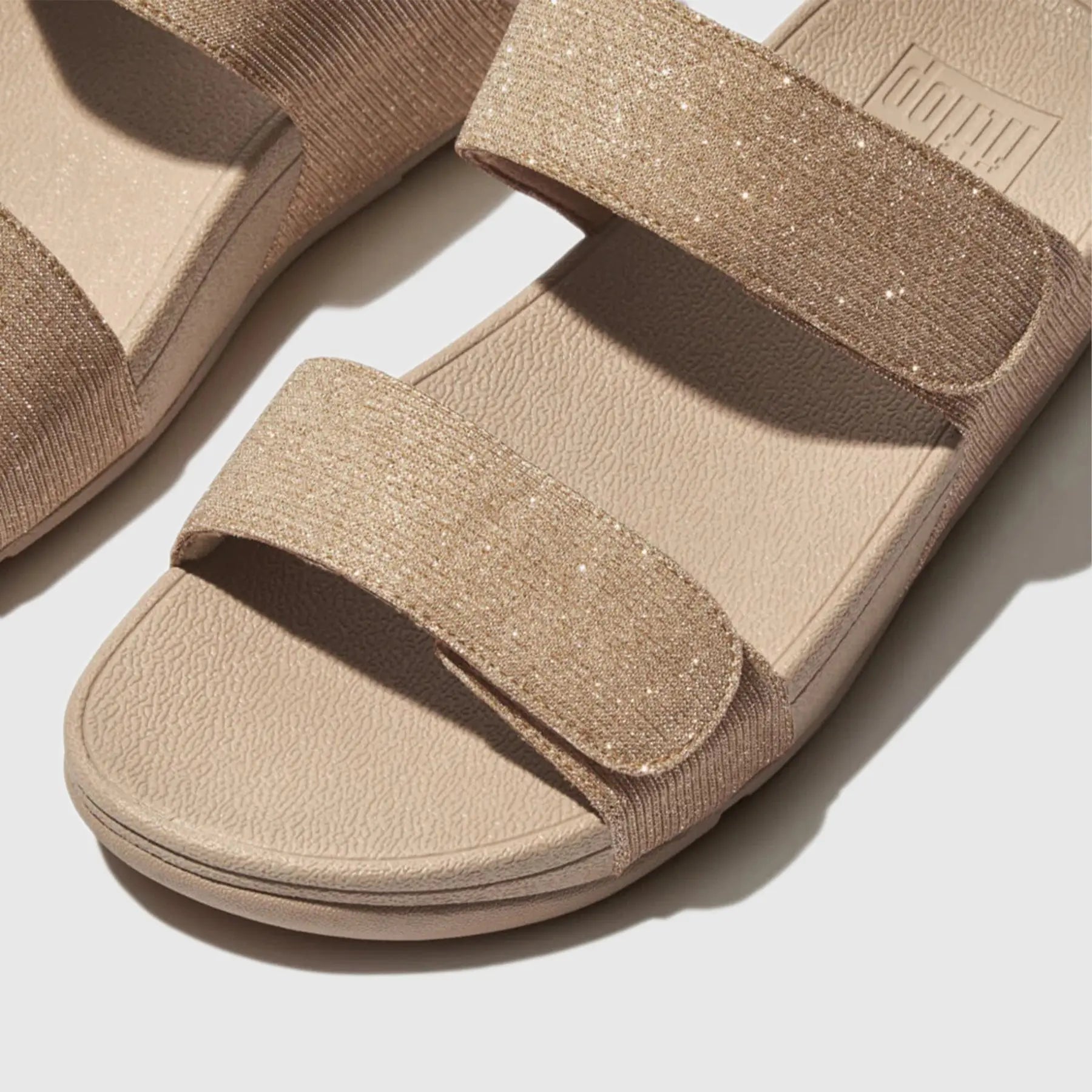 Lulu Adj Shimmerlux Slide Beige FZ9-A94