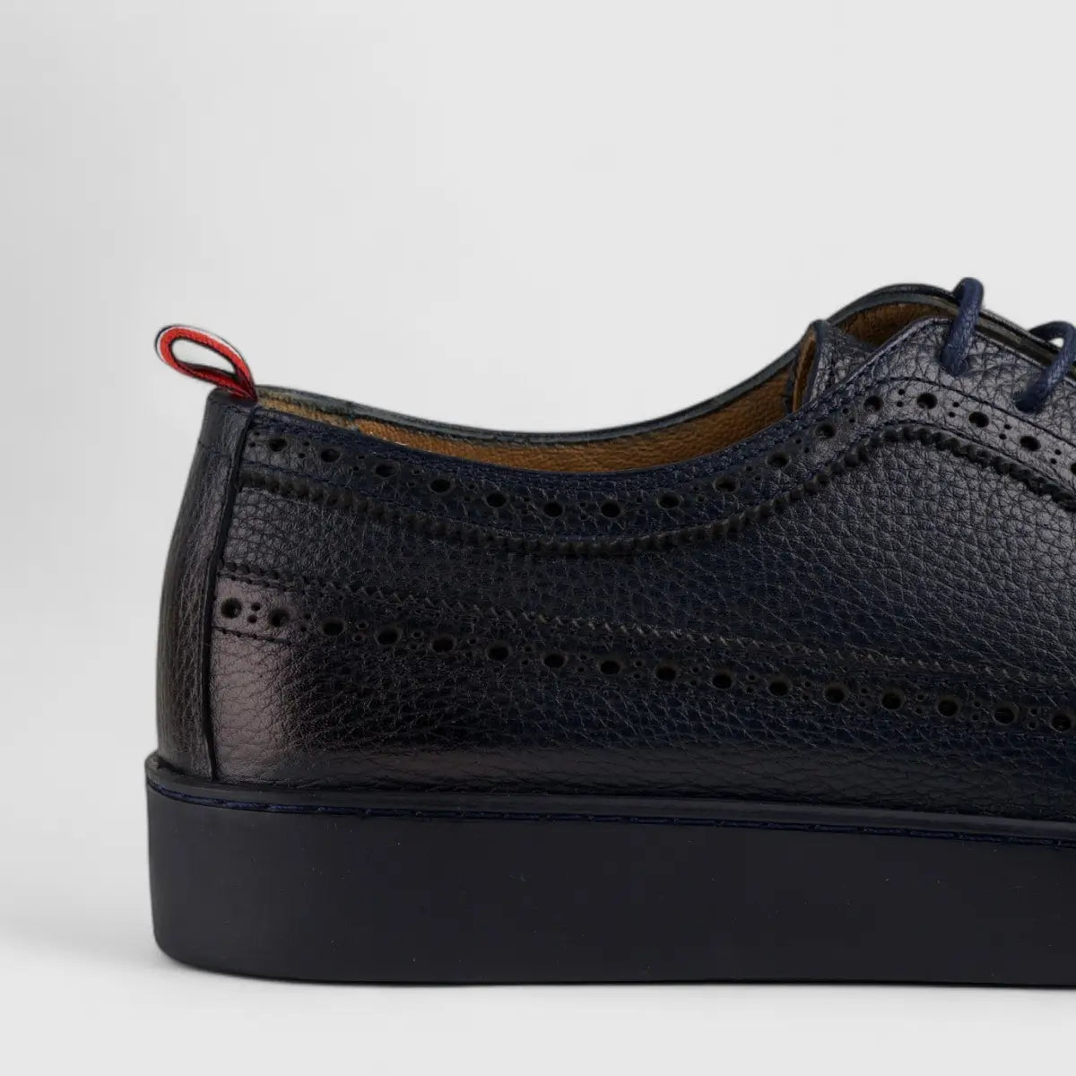 Formales Lace Up Leather Sneaker Navy 4346