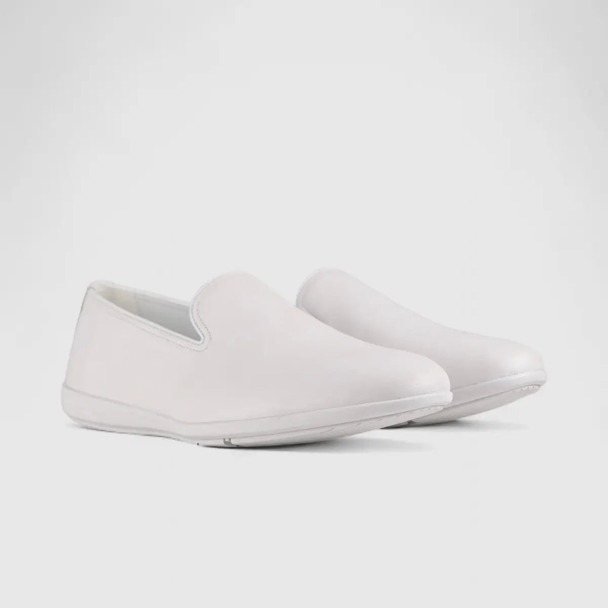 Formales Leather Loafers White 2142A-3
