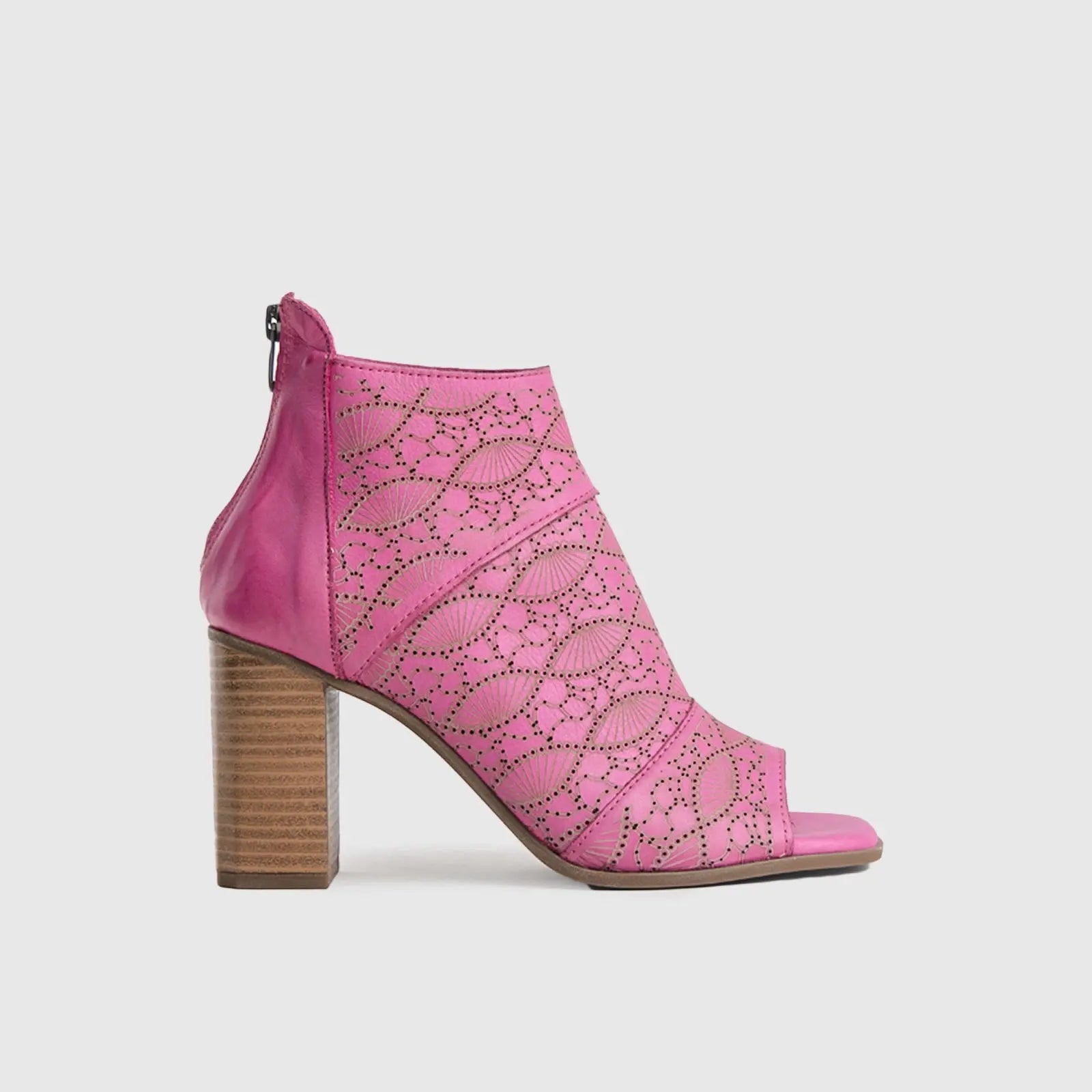 Comfort Block Heel Sandal Pink 8330