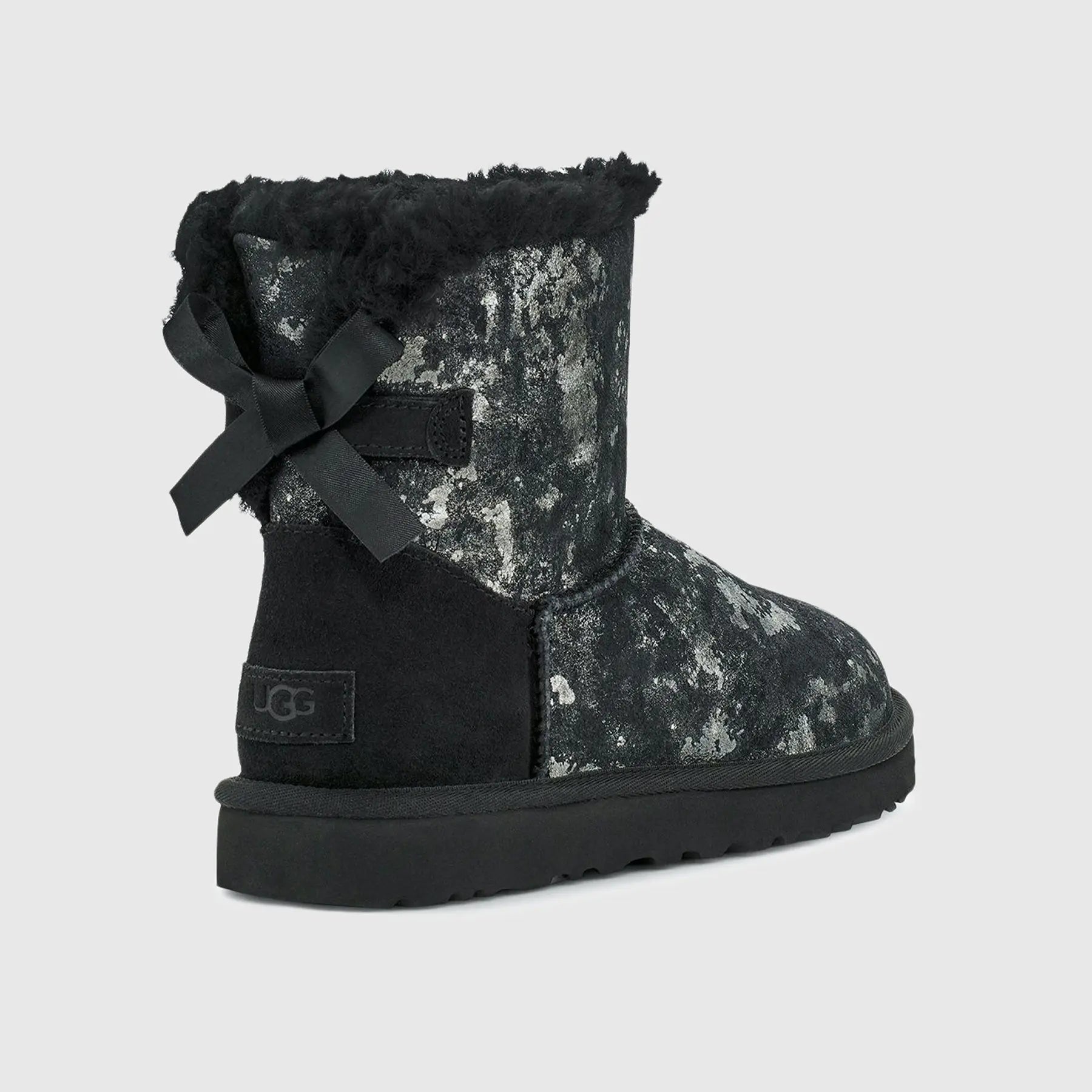 Ugg Mini Bailey Bow Gold Wash Black 1123632