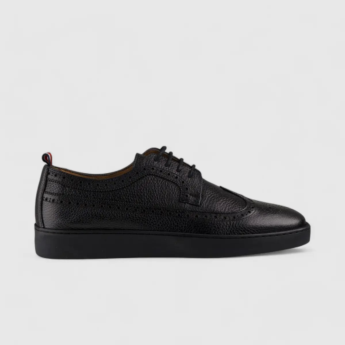 Formales Lace Up Leather Sneaker Black 4346