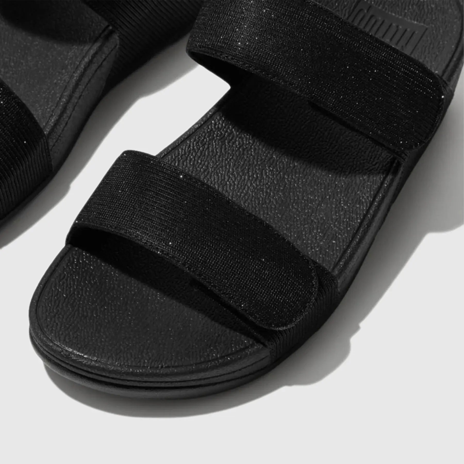 Lulu Adj Shimmerlux Slide All Black FZ9-090