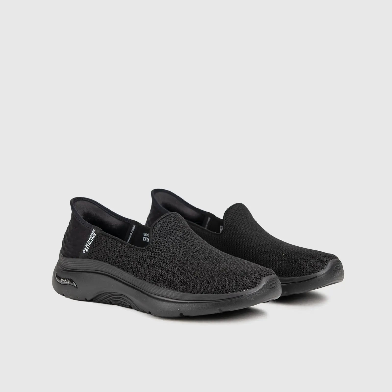 Go Walk Arch Fit 2.0 Comfort Slip Ons Black 125315