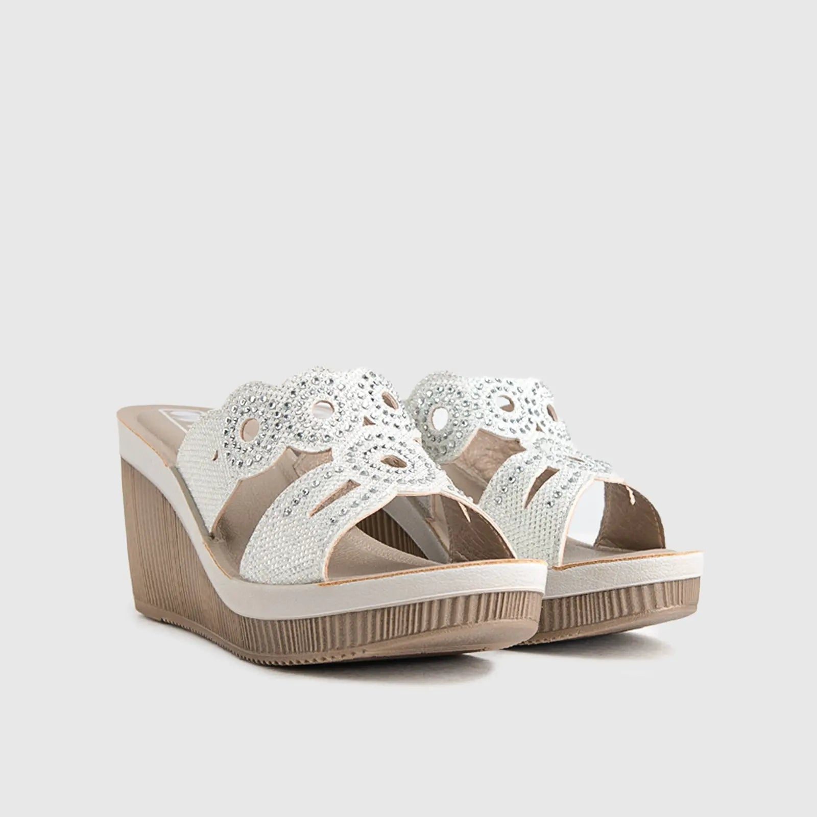 Ladies Comfort Sandals AS028 White