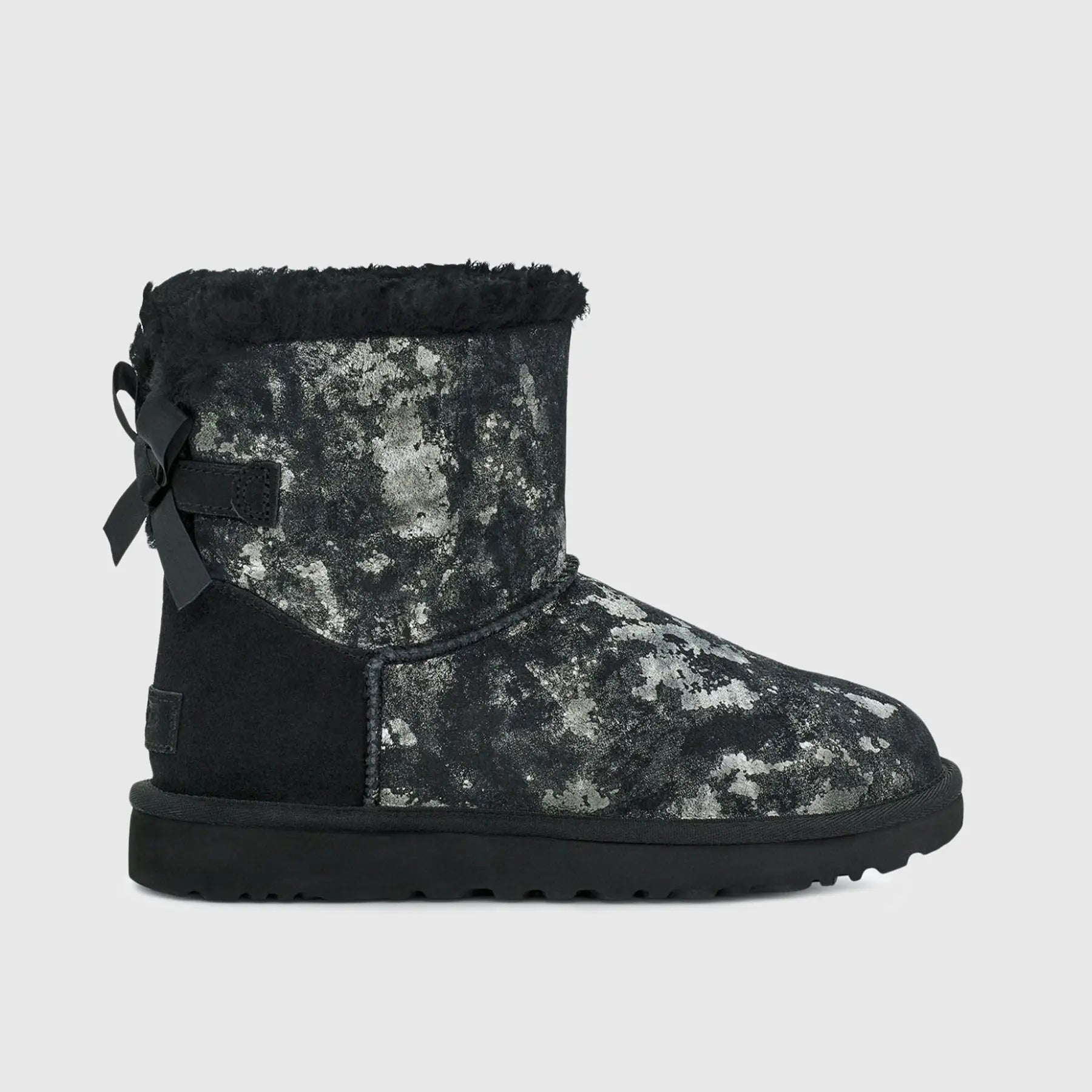 Ugg Mini Bailey Bow Gold Wash Black 1123632