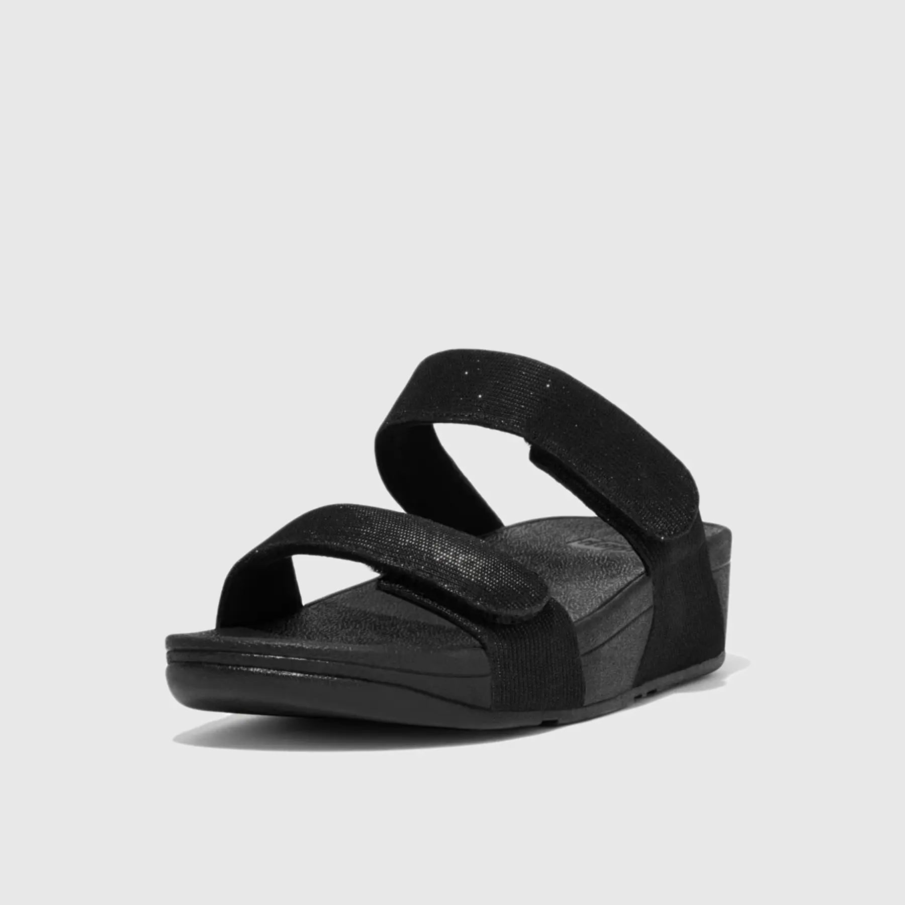 Lulu Adj Shimmerlux Slide All Black FZ9-090