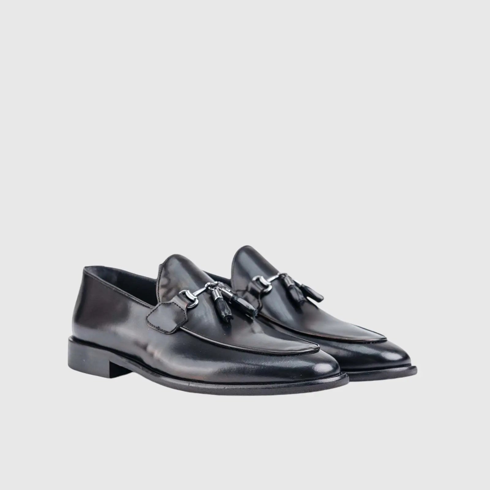 Dress Tassel Loafers 4-57 Black