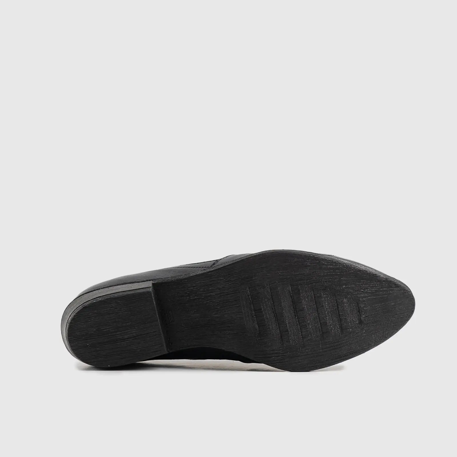 Leather Slip On Tassels 2895 Black