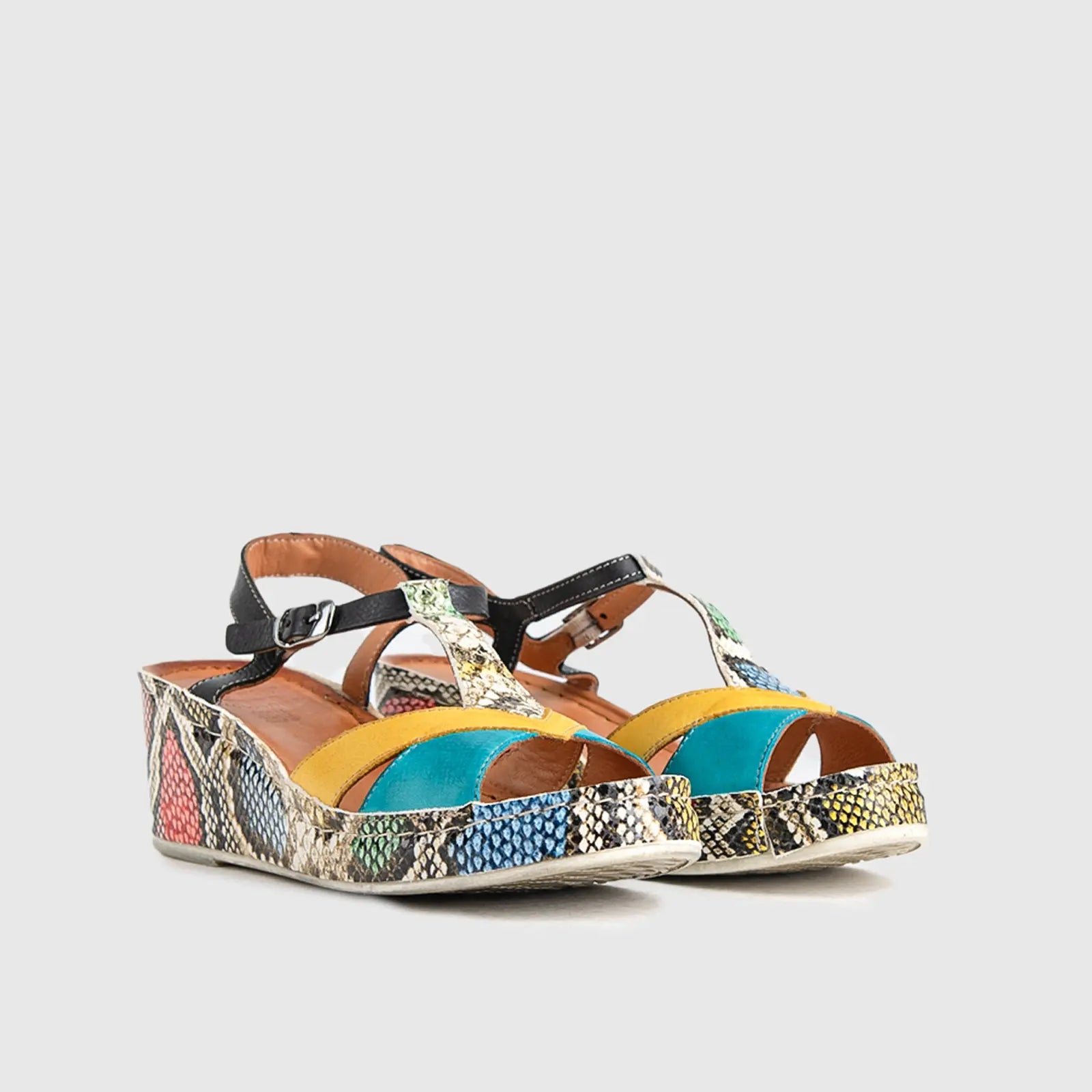 Comfort Wedge Sandal Multi 498-499