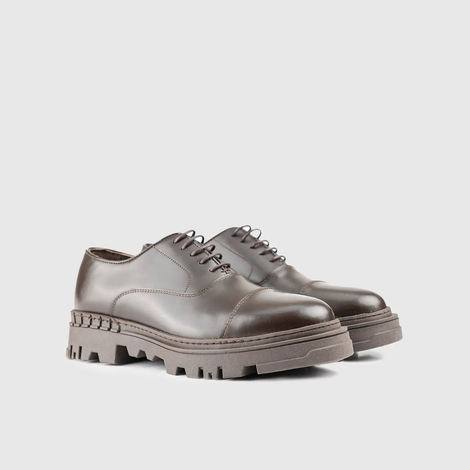 Chunky Sole Oxfords Brown 3308