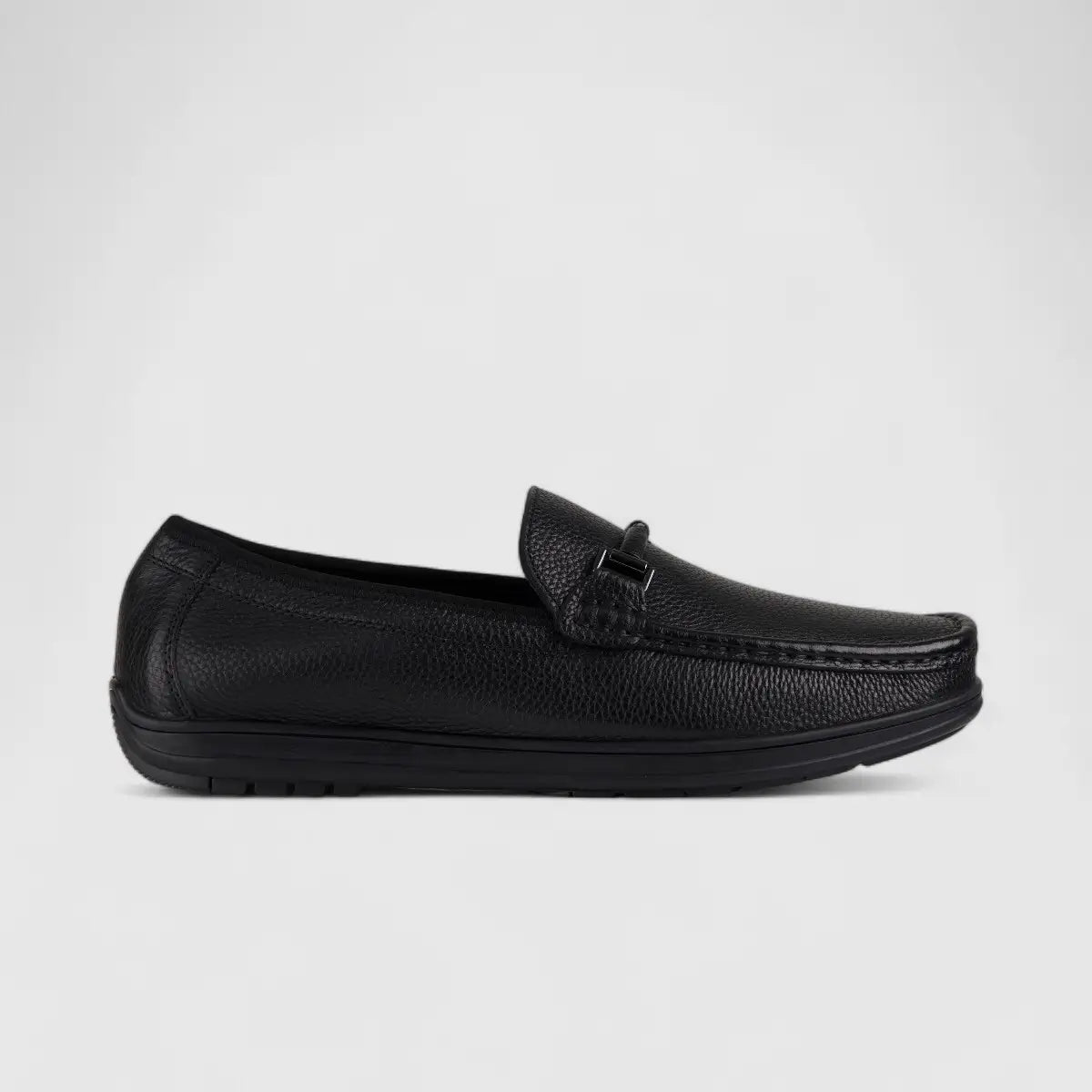 Formales Leather Loafers Black TZ-01-C3