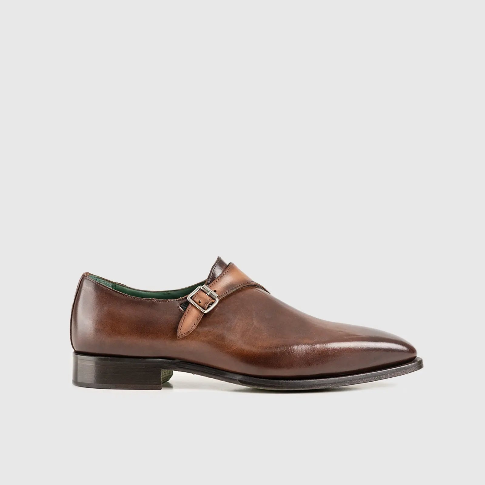 Single Monk Dress Shoe Brown/Tan 18286