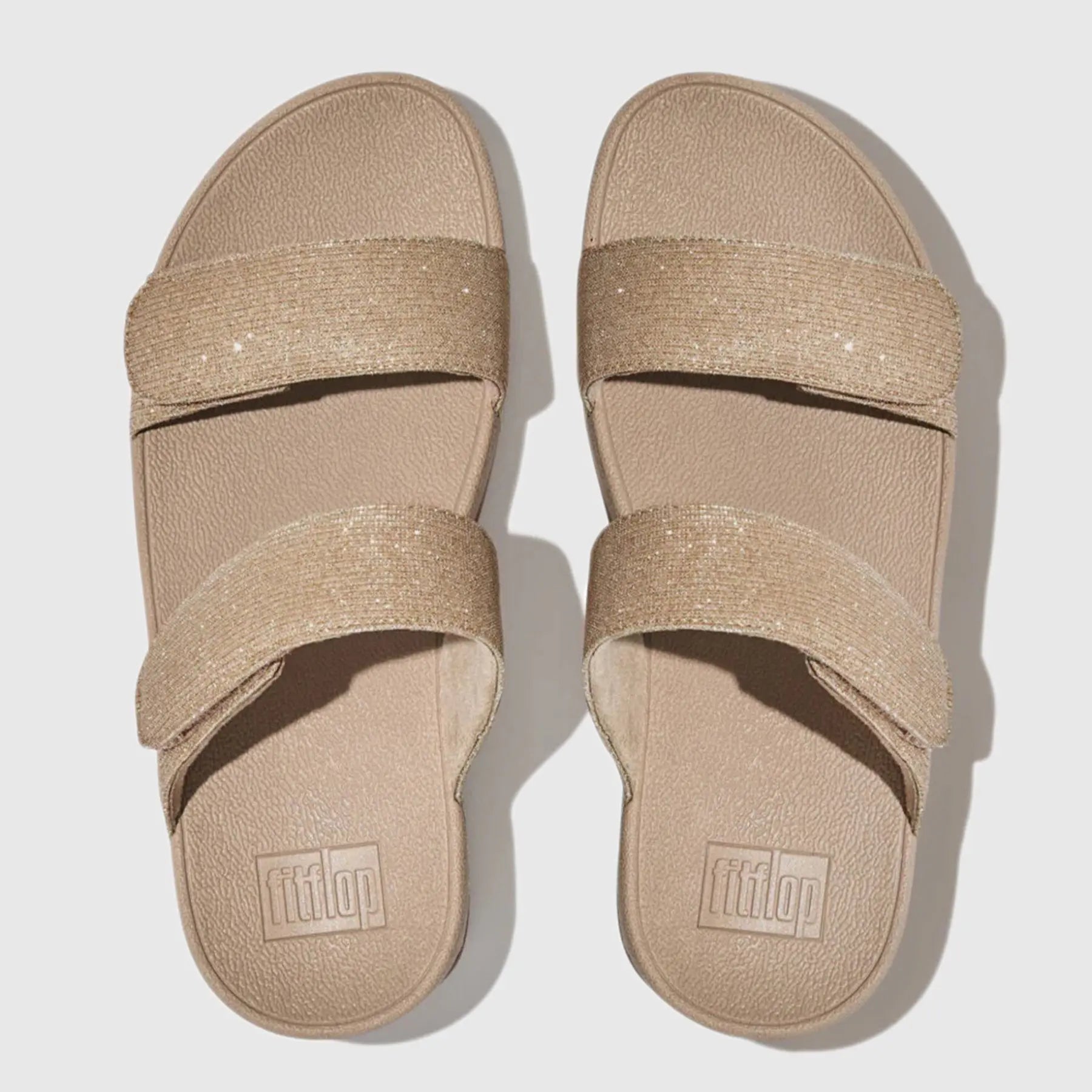 Lulu Adj Shimmerlux Slide Beige FZ9-A94