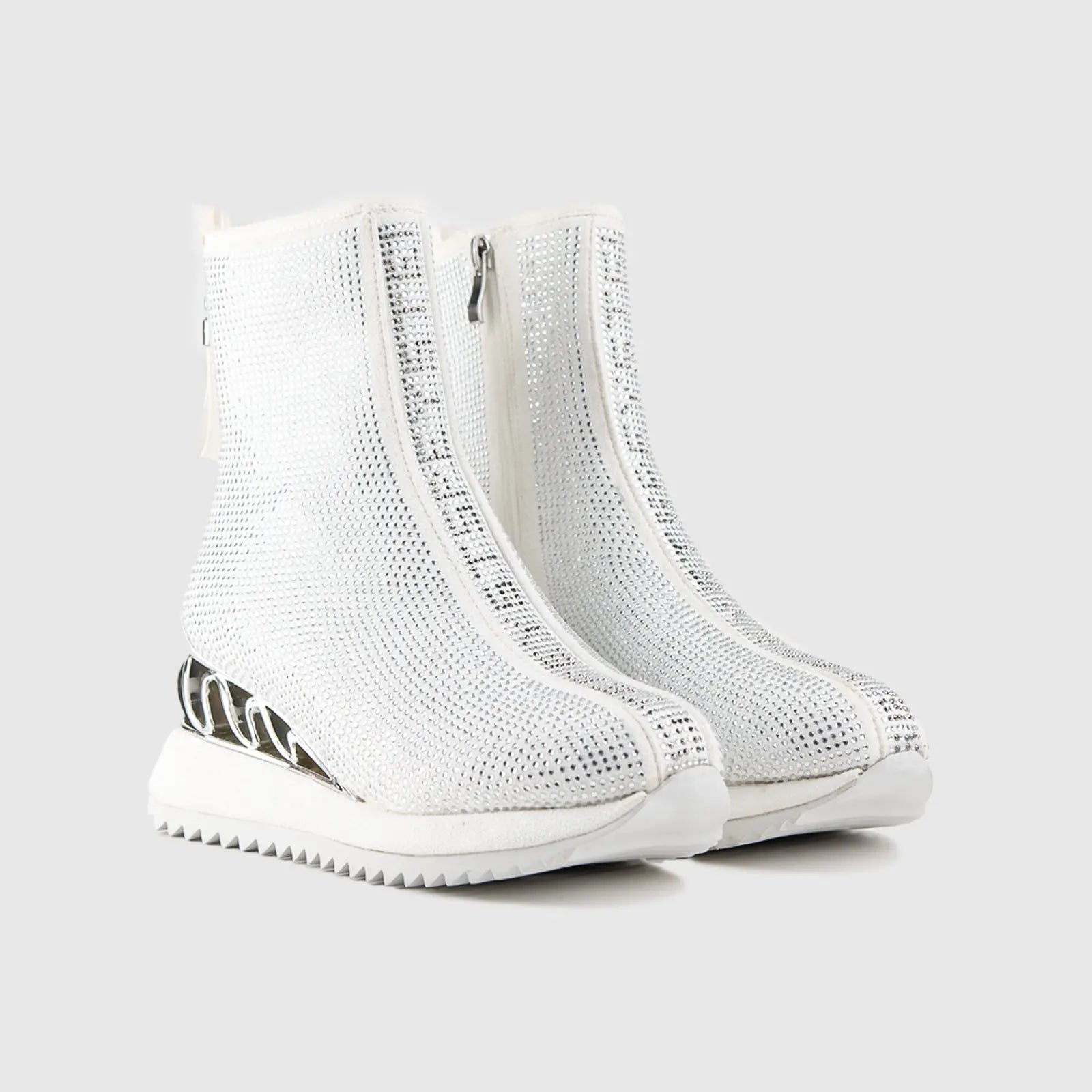 Statement Sneaker Boot White SCR05