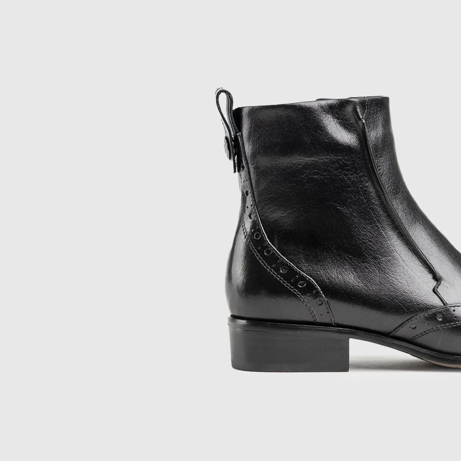 Leather Ankle Boots Black HA018