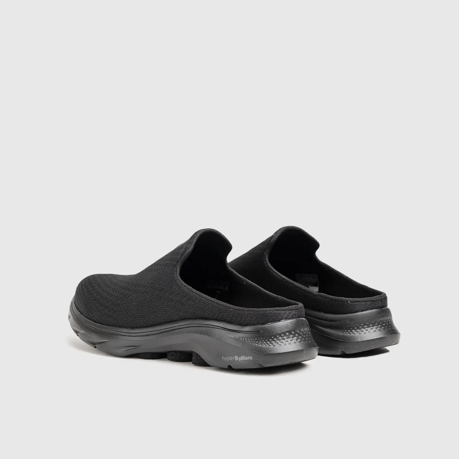 Go Walk 7 Open Back Slip Ons Black 125224