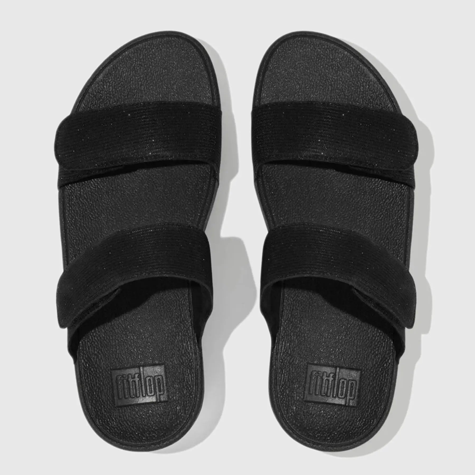 Lulu Adj Shimmerlux Slide All Black FZ9-090