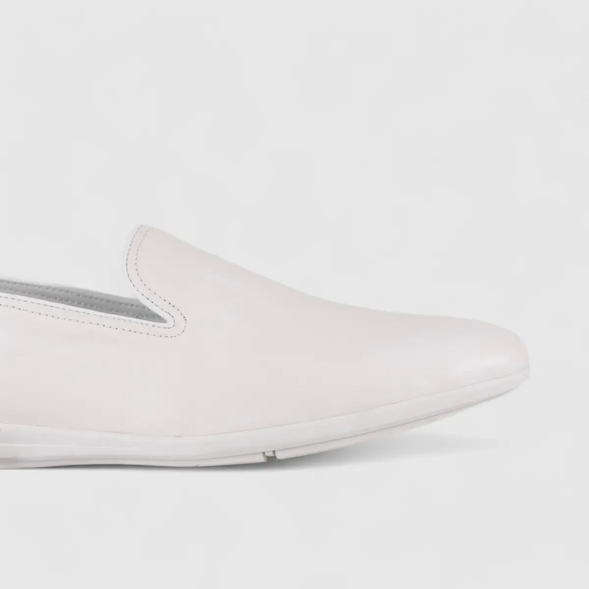 Formales Leather Loafers White 2142A-3