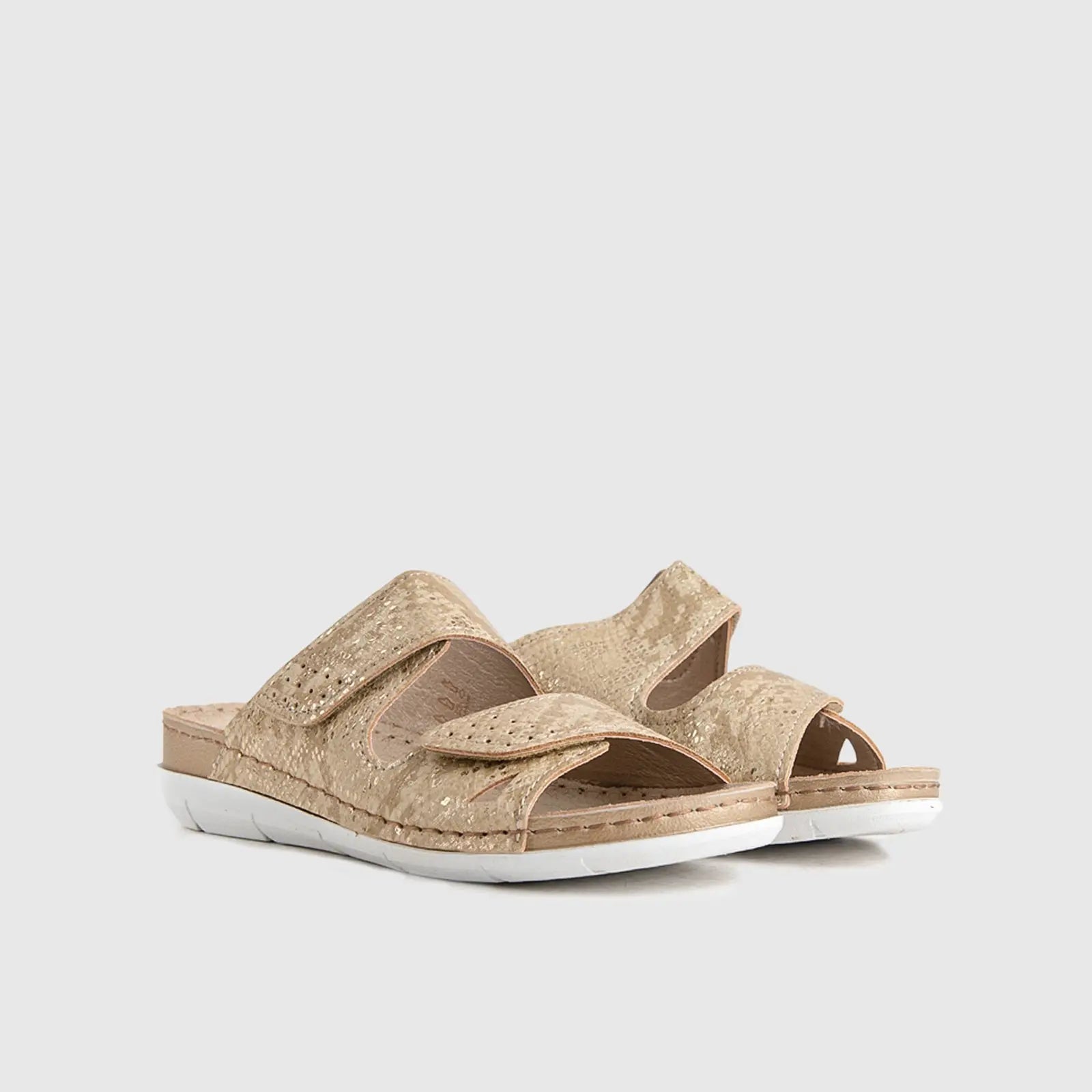 Ladies Comfort Sandals AM018 Beige