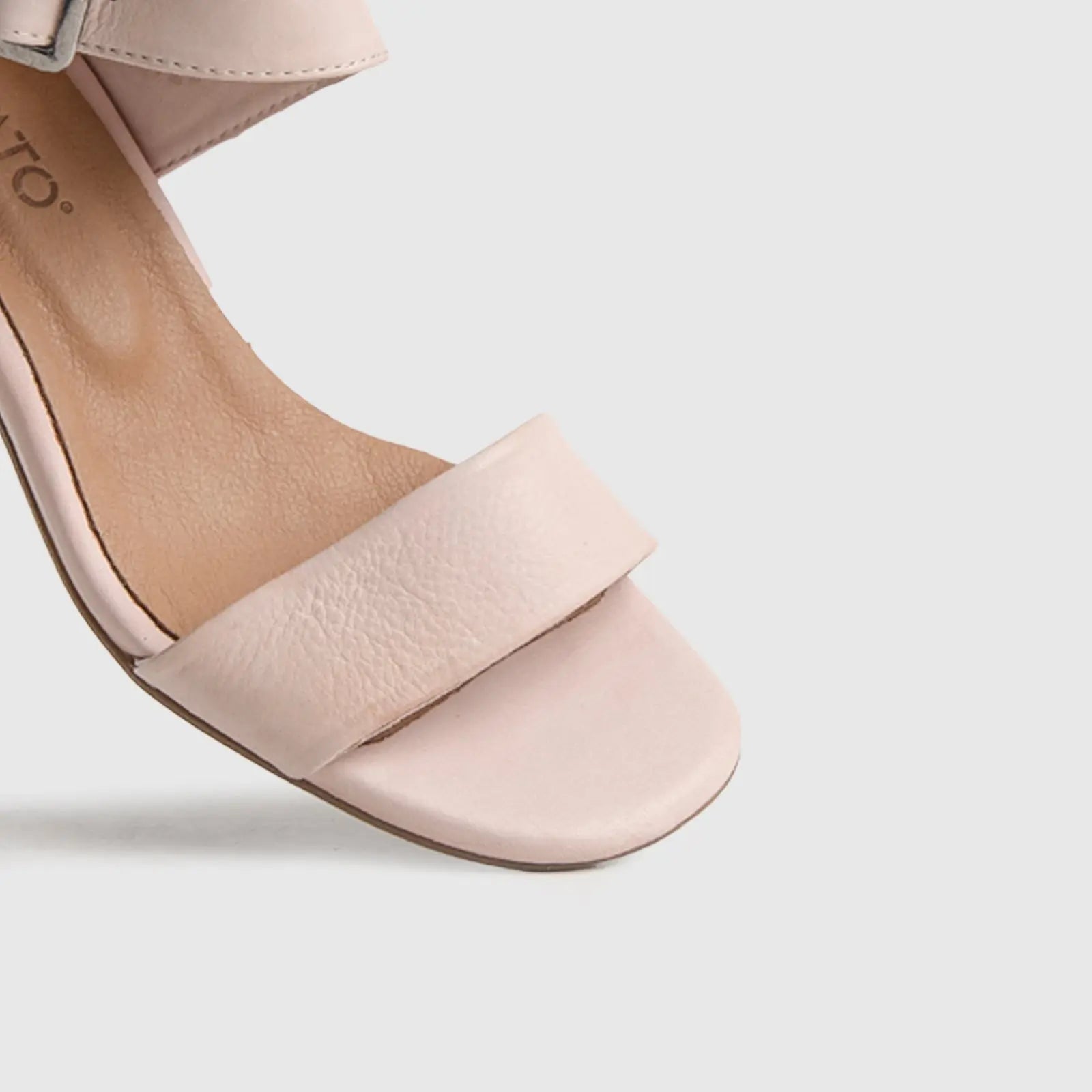 Comfort Block Heel Sandal Dusty Pink 7132