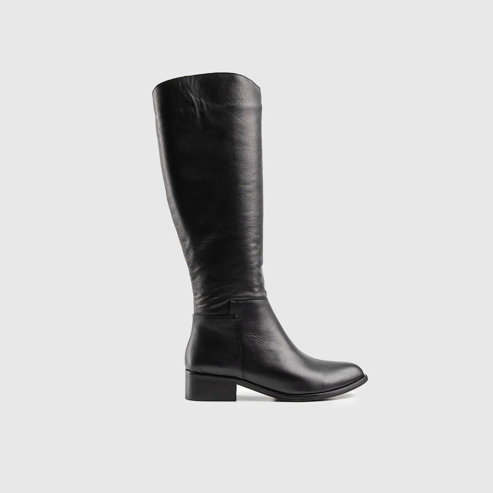 Leather Boots Black 9713