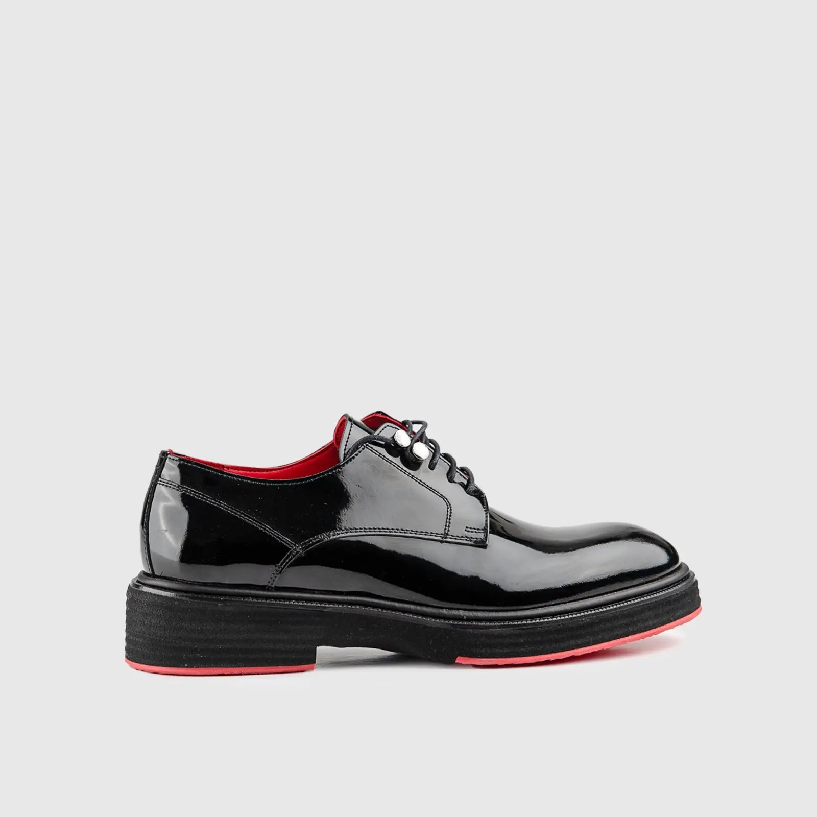 Chunky Sole Dress Oxfords Black Patent 0234/1