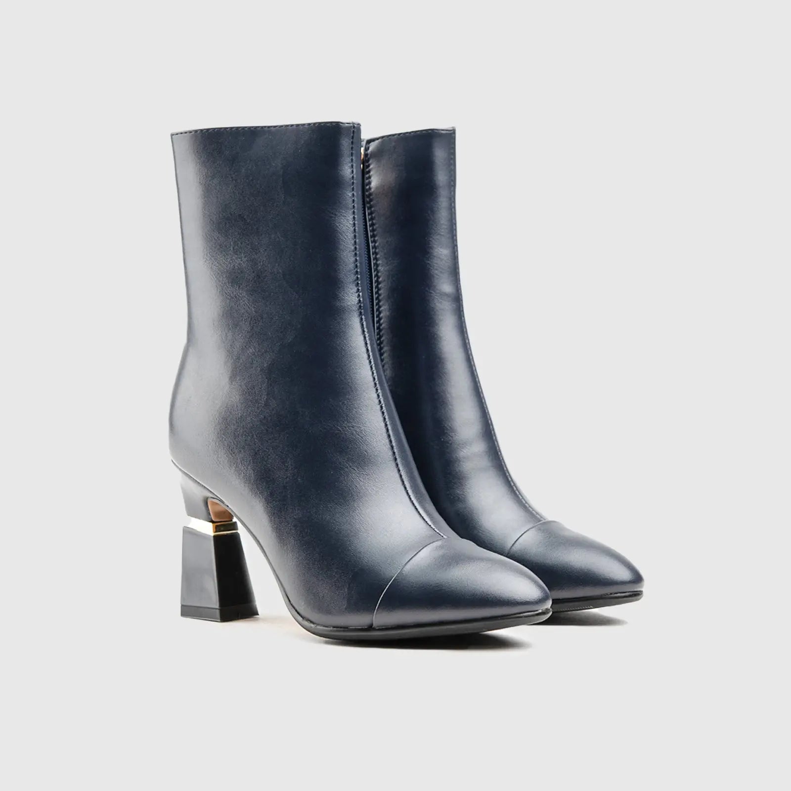 Dress Ankle Boots Navy Car010