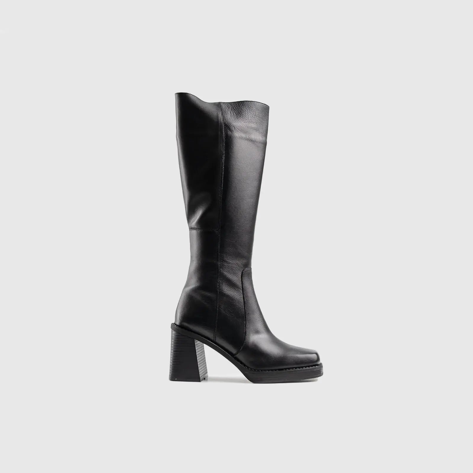 Leather Boots Black 11528