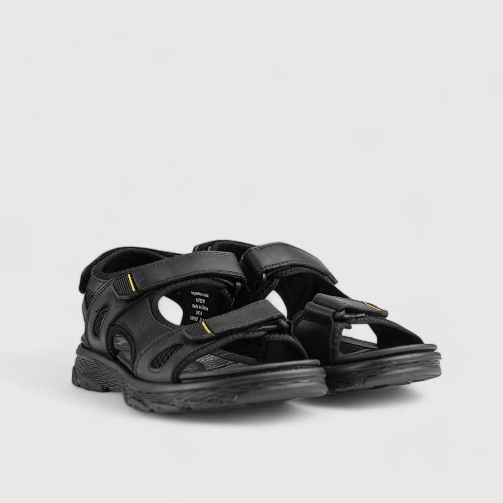 Harvie Comfort Strap Sandal Black 00877