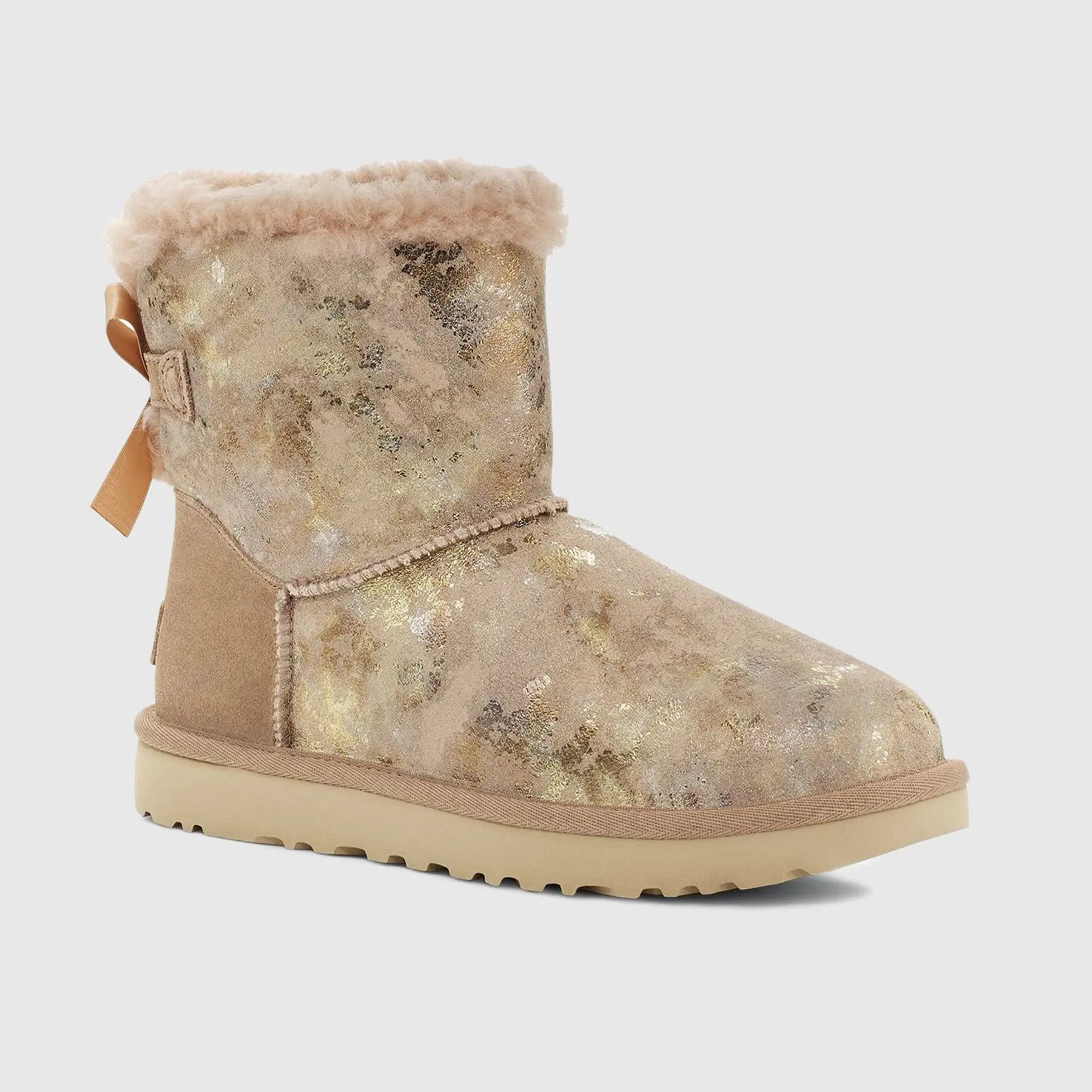 Ugg Mini Bailey Bow Gold Wash Beachw