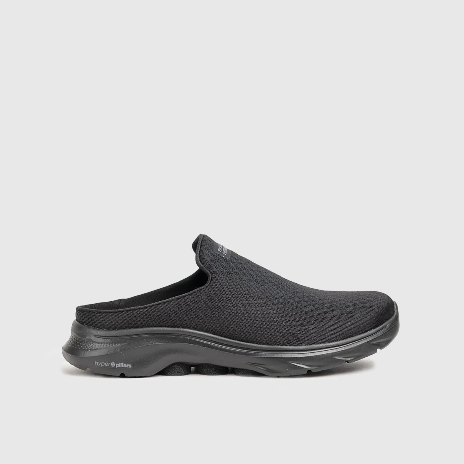 Go Walk 7 Open Back Slip Ons Black 125224