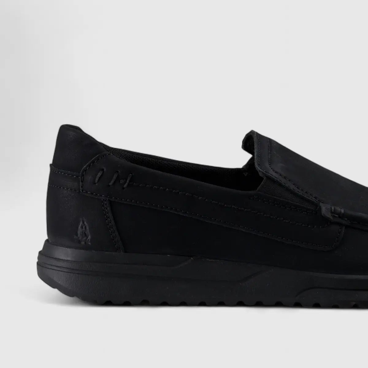Hp Harrison Slip On Casuals Black Nubuck 00860