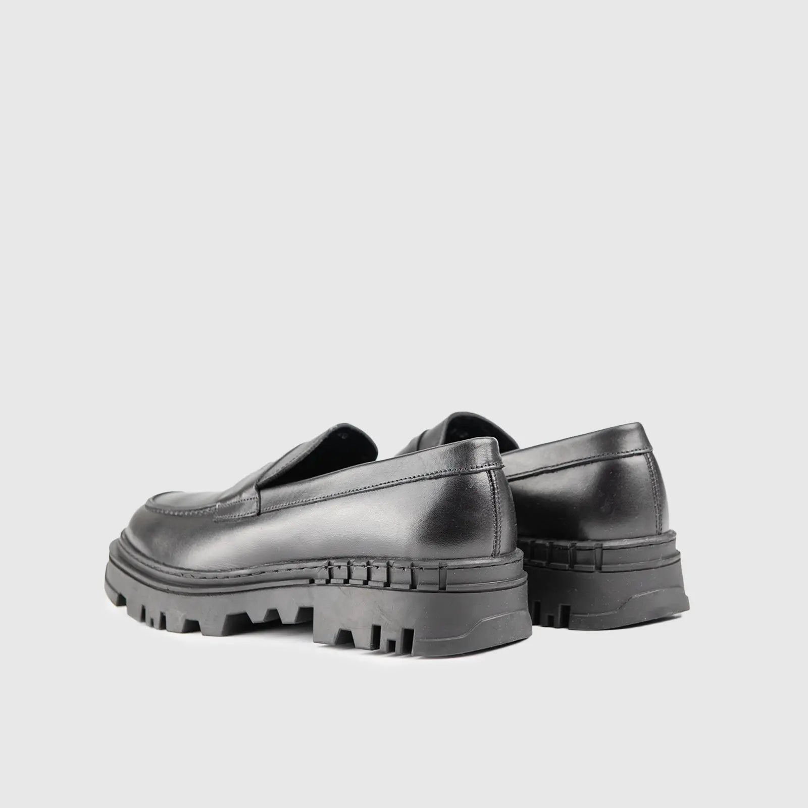 Chunky Sole Loafers Black 1804