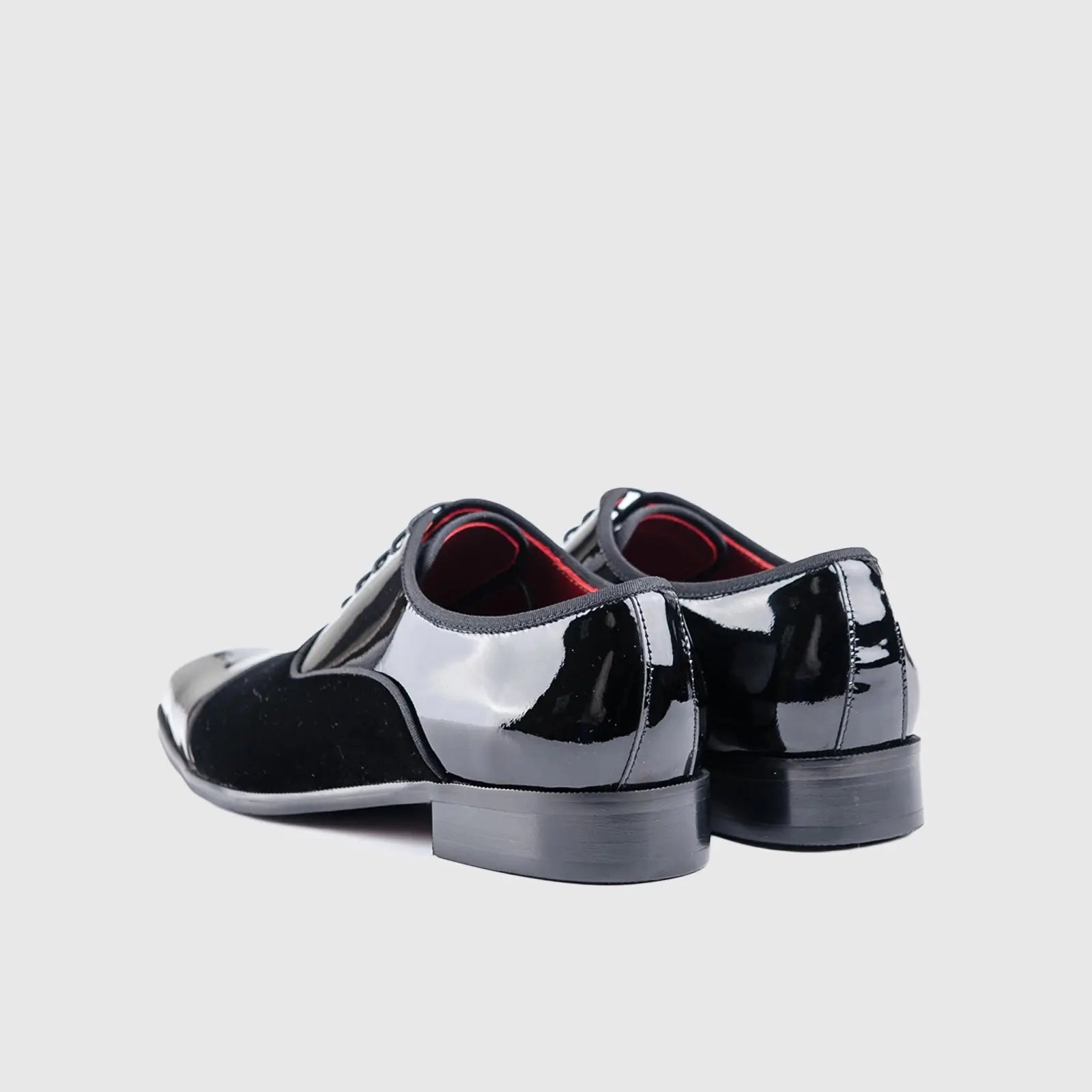 Dress Oxfords Black/Black Velvet EL004