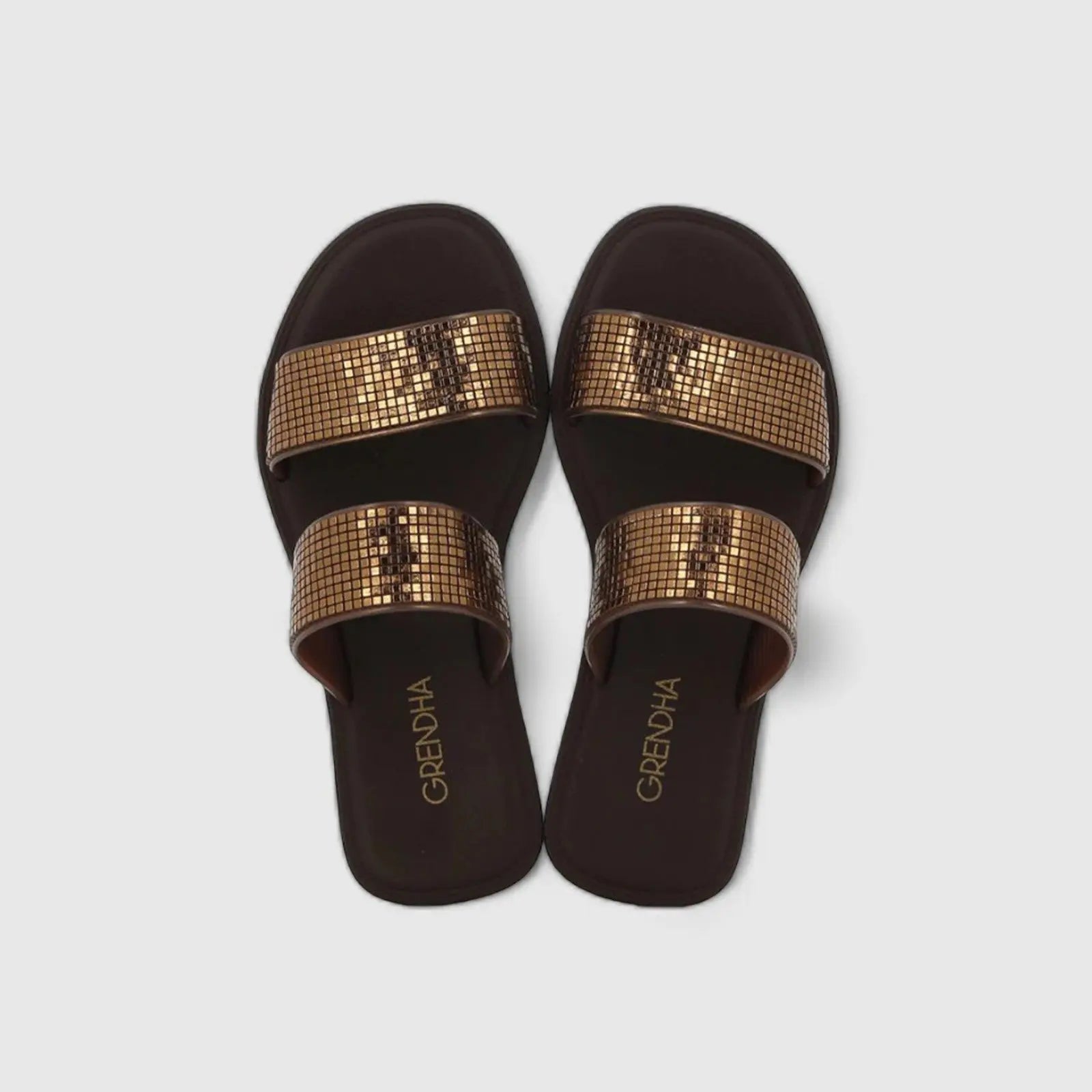 Grendha Buriti Icone Slide Brown 18694