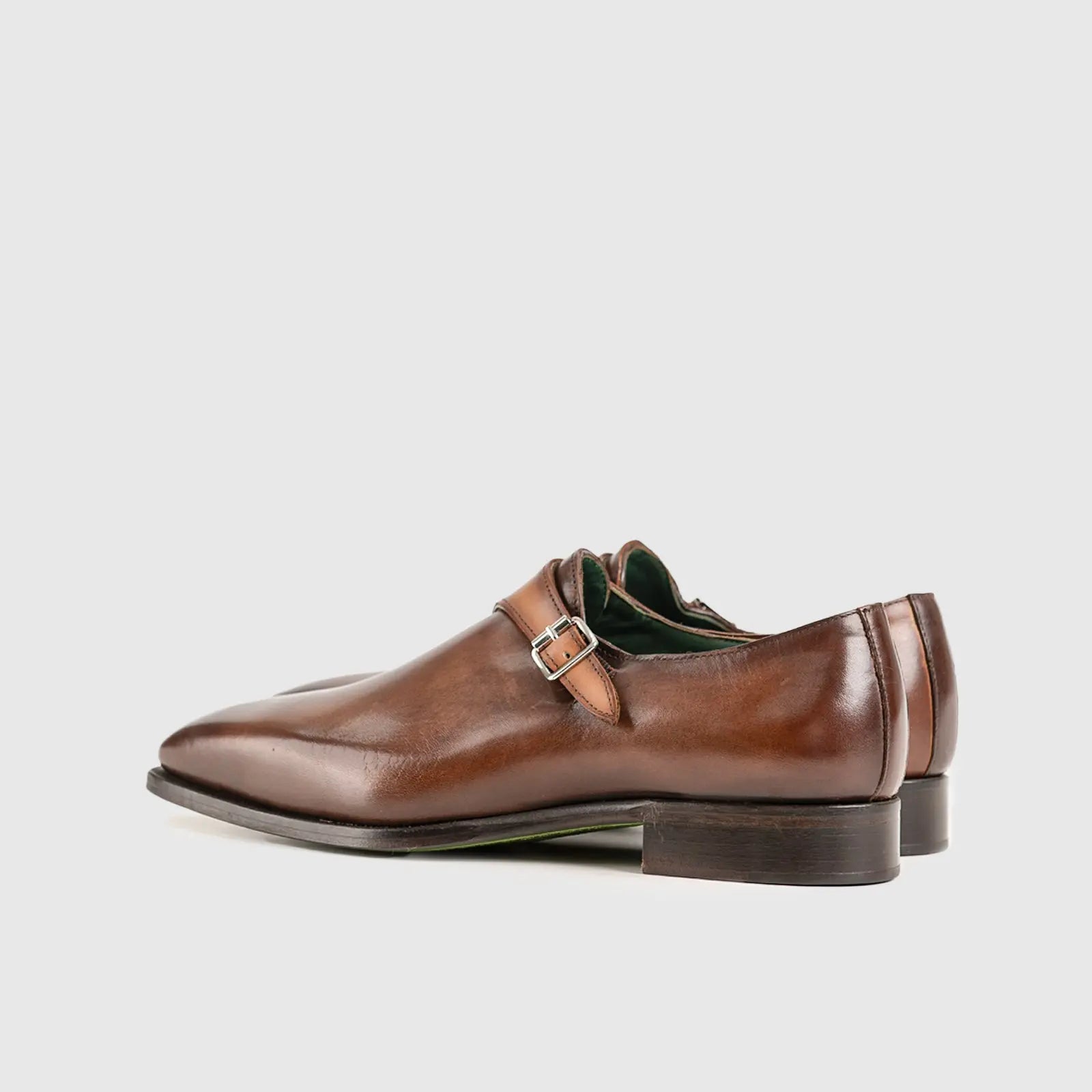 Single Monk Dress Shoe Brown/Tan 18286