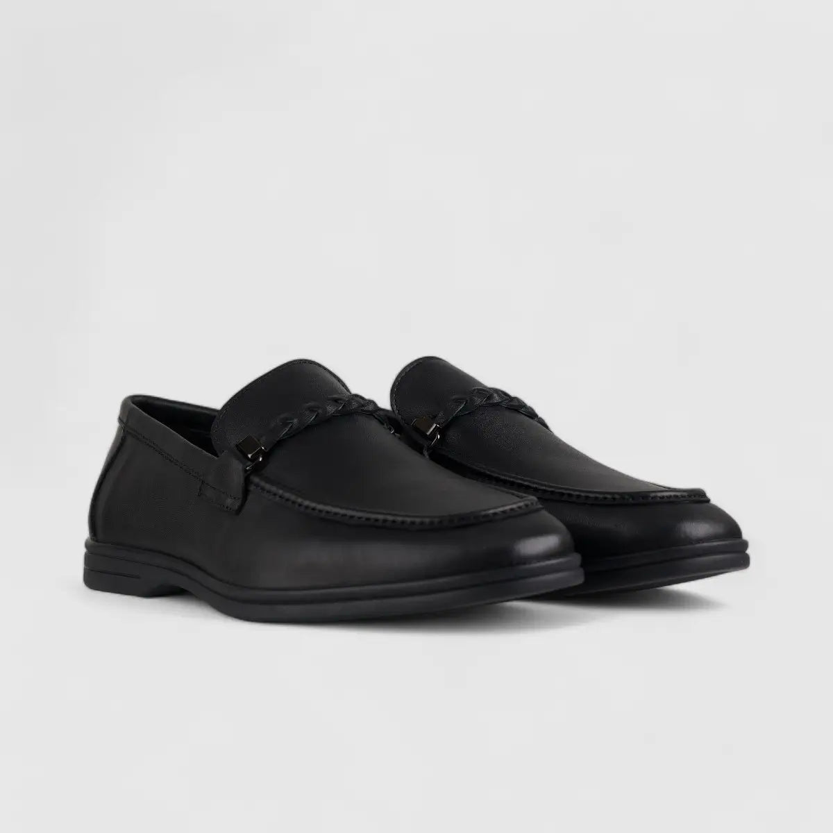 Formales Leather Loafers Black 2241A-1