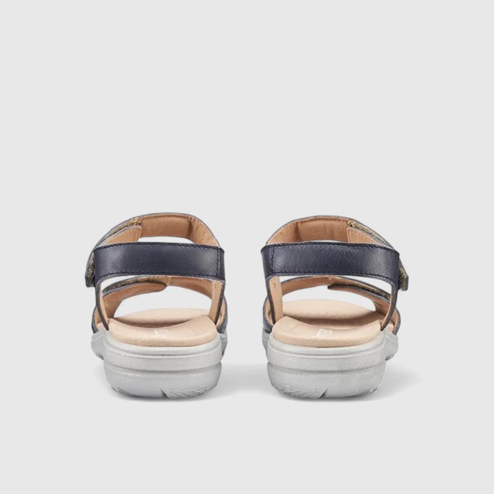 Leah Comfort Leather Sandal Denim