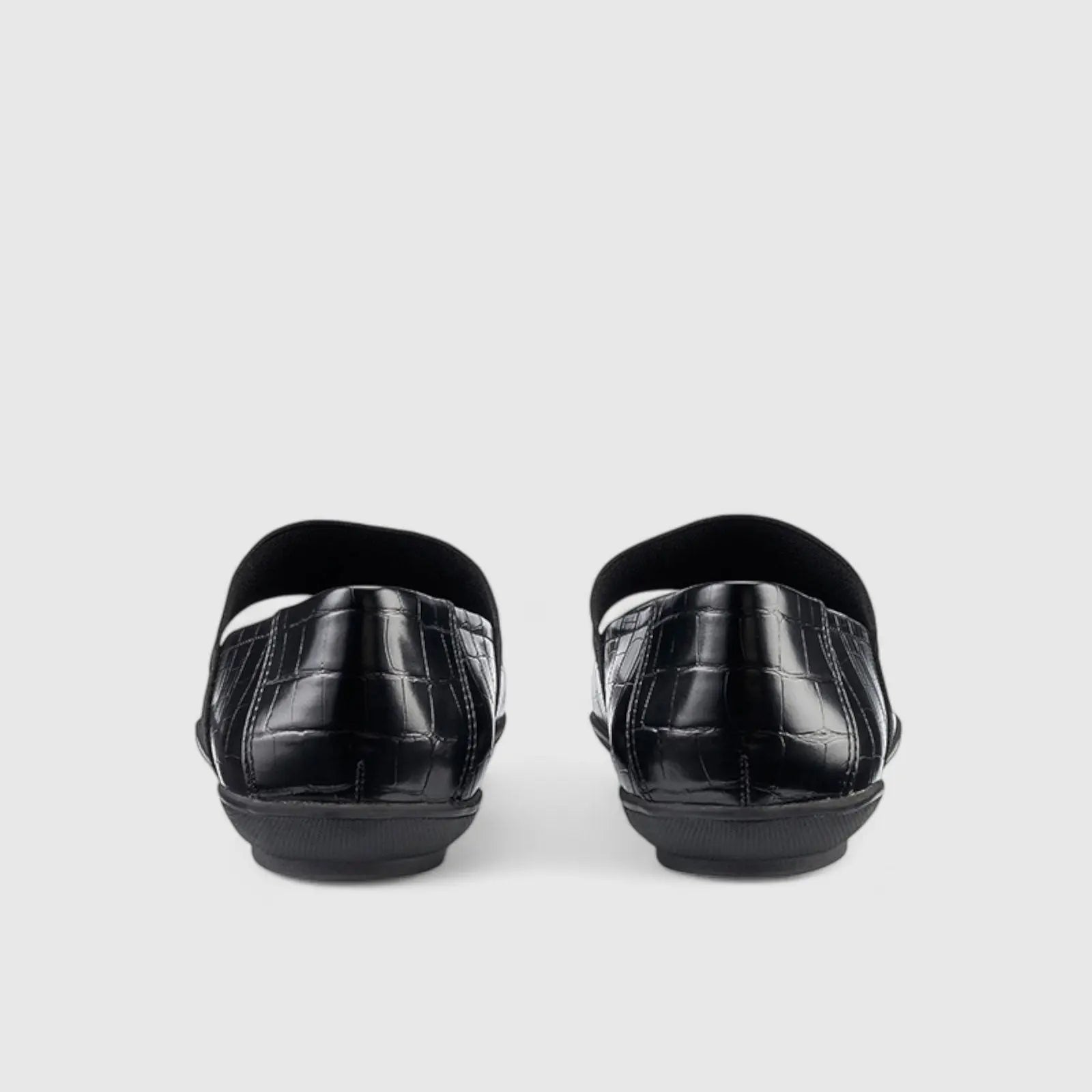 Indigo Comfort Leather Pump Black Croc