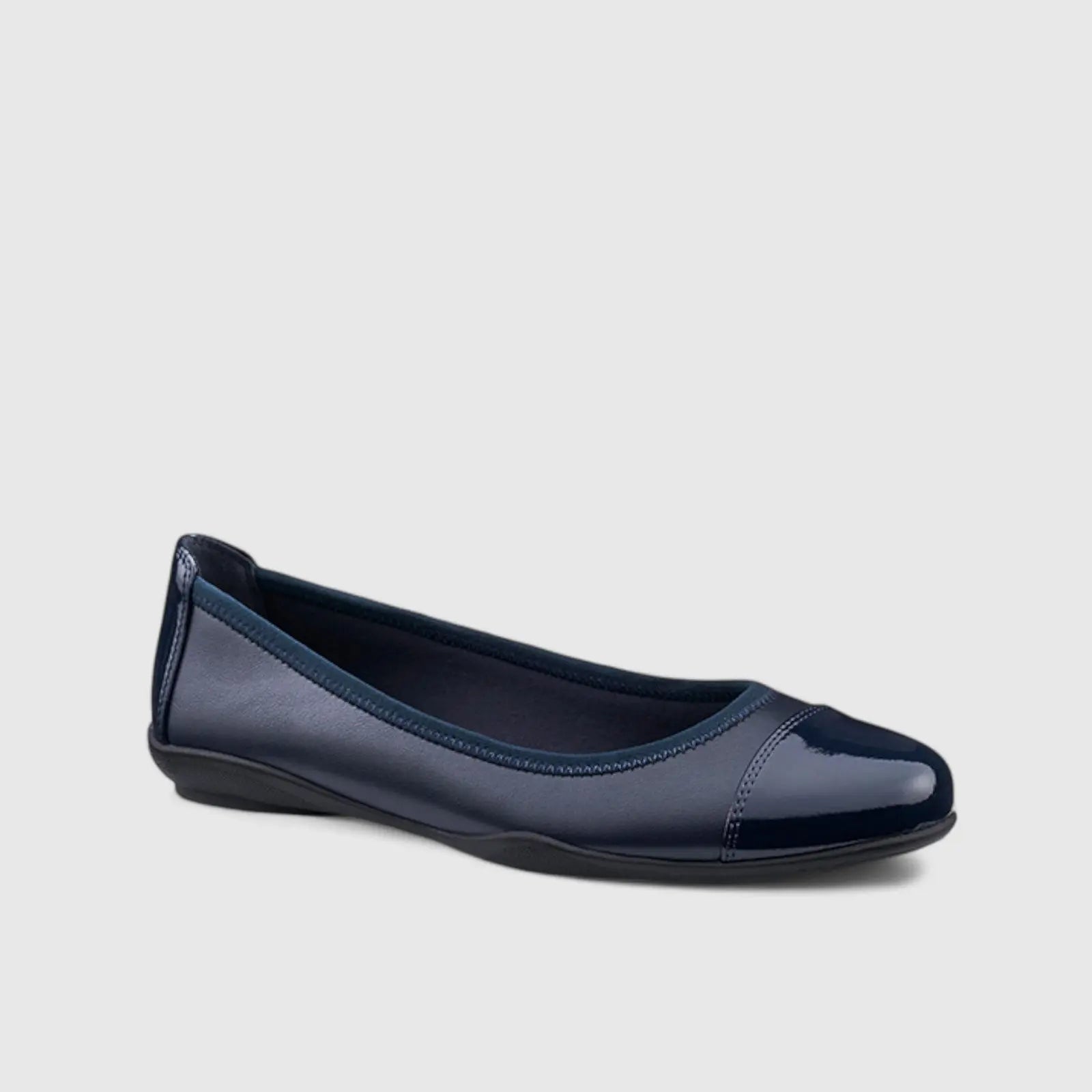 Ivy Comfort Leather Pump Navy