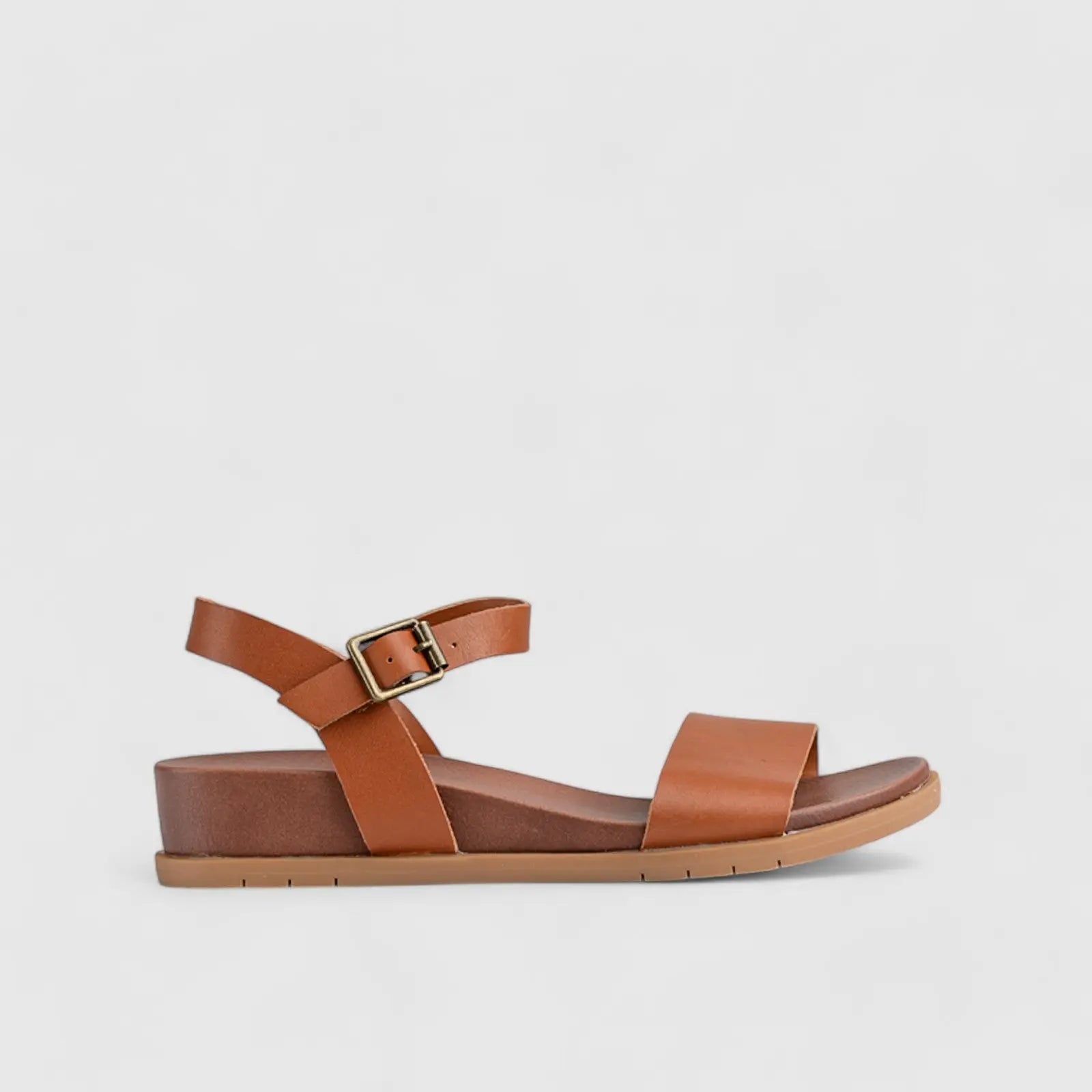 Graice Comfort Wedge Sandal Tan 01372