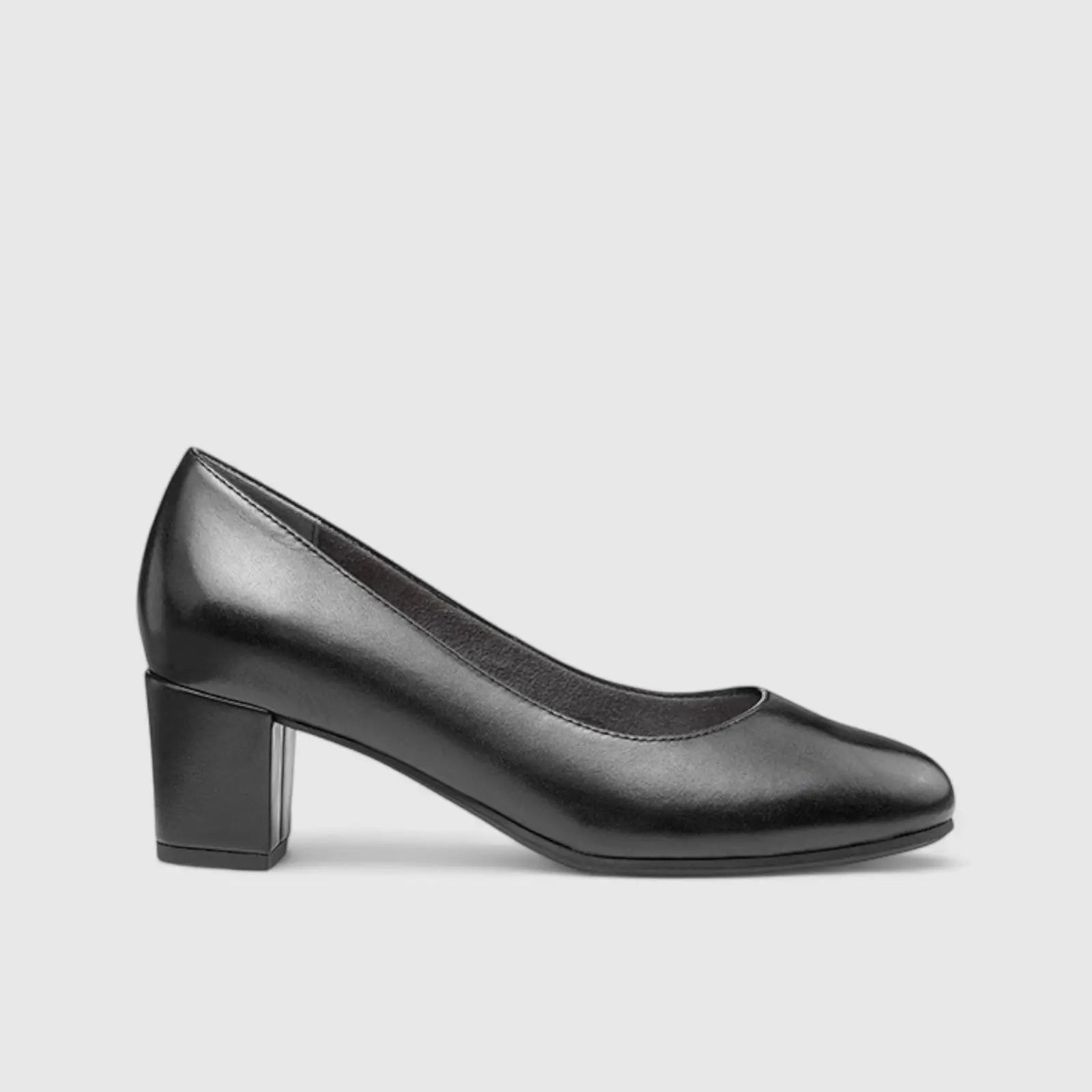 Rumba Comfort Heel Court Shoe Black