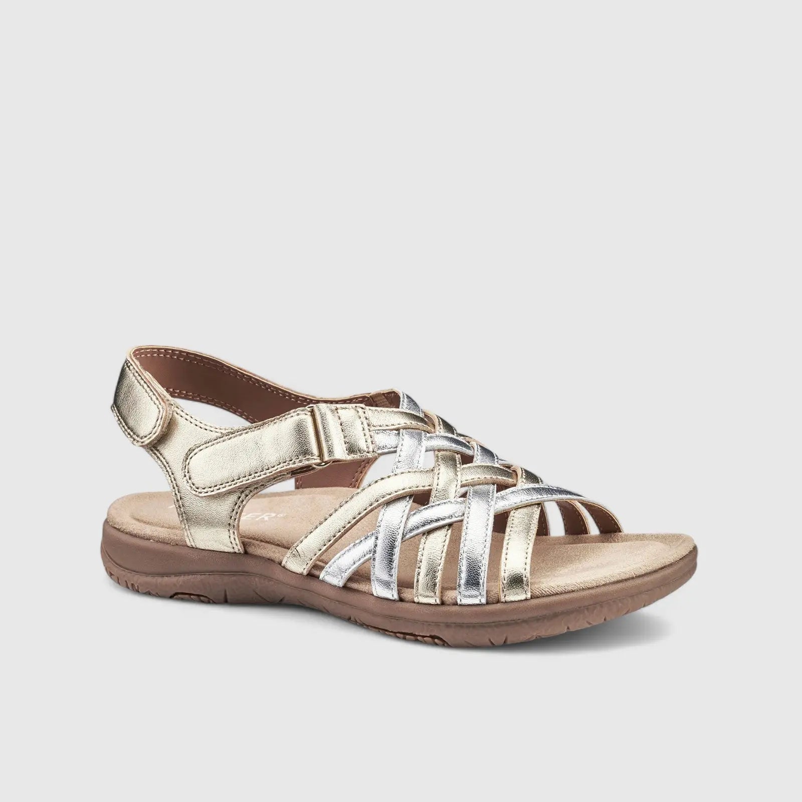 Maple Comfort Leather Sandal Gold/Silver