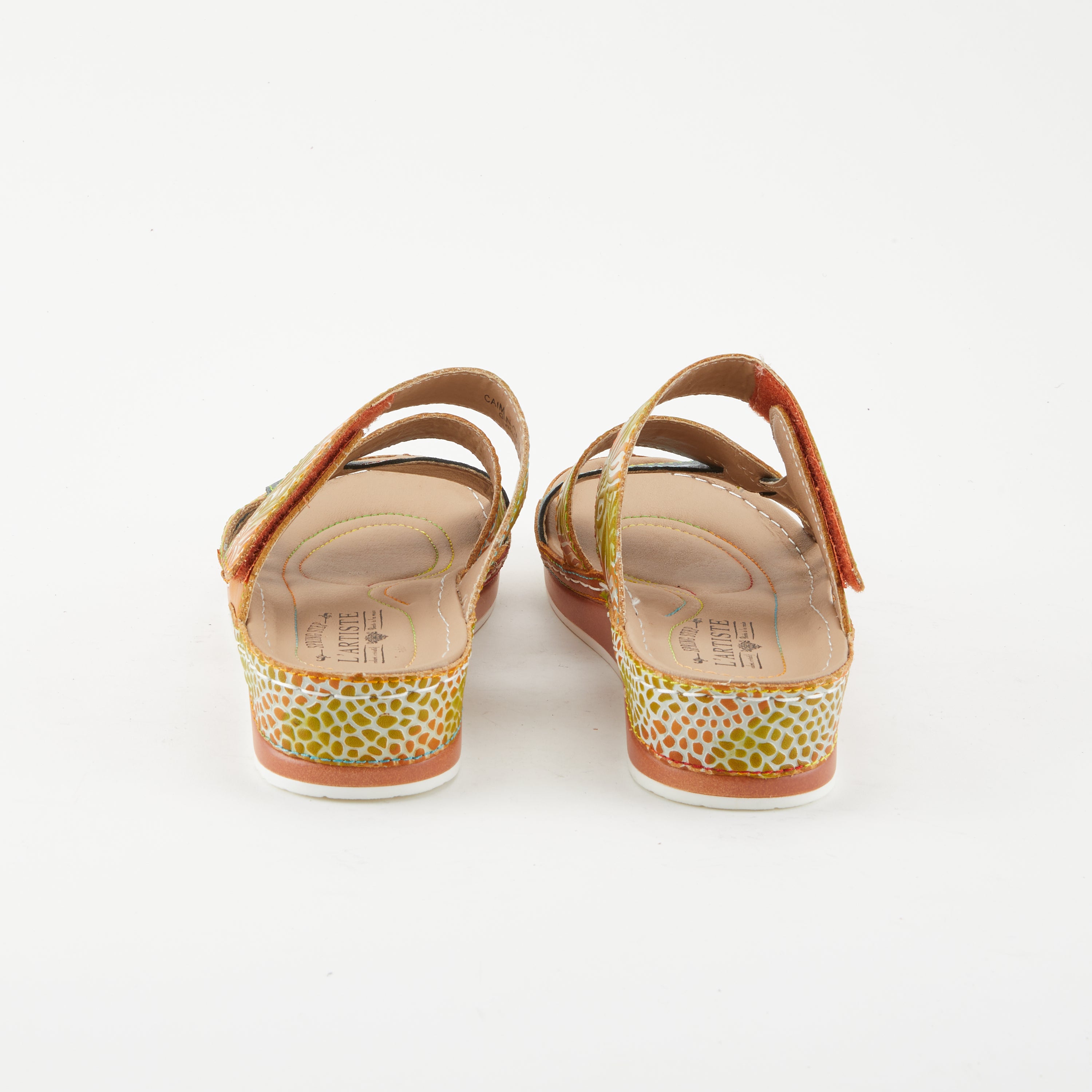 L'Artiste Caiman Slide Sandal