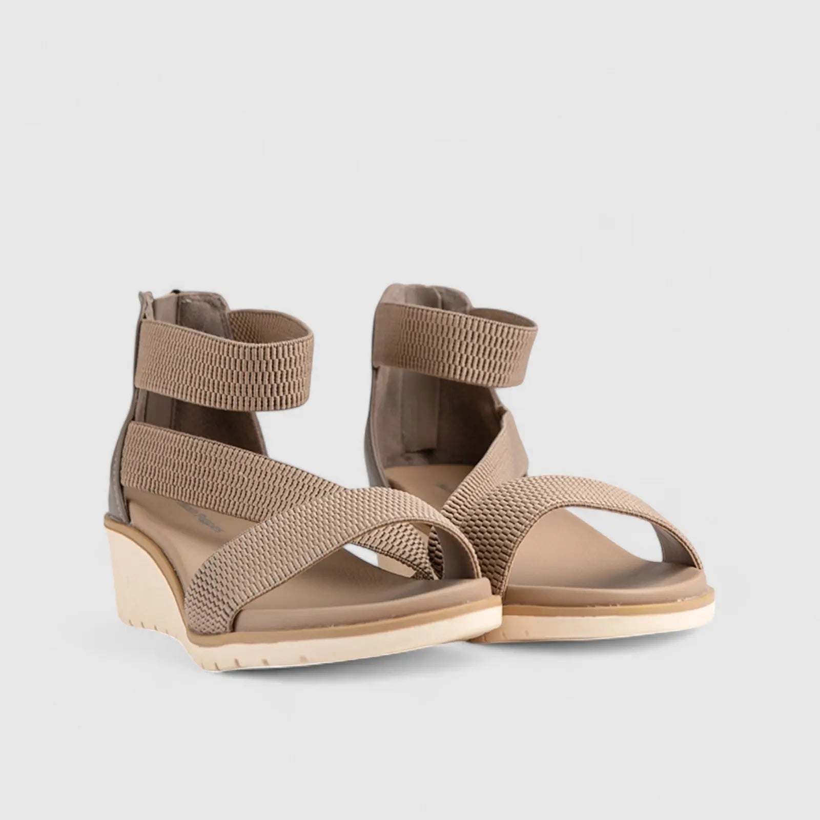 Willows Comfort Wedge Sandal Beige 01370