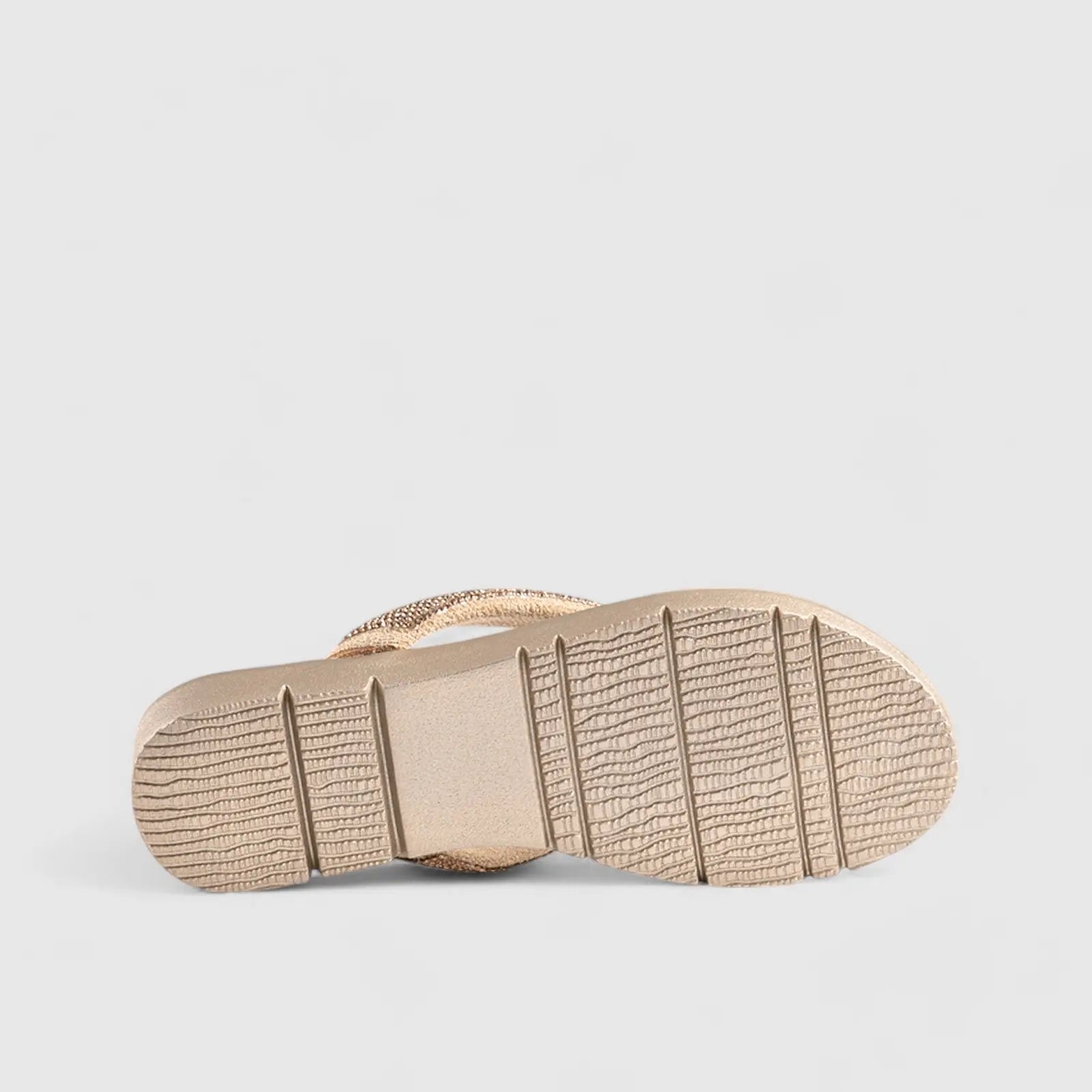 Flat Bling Sandal Gold 01639