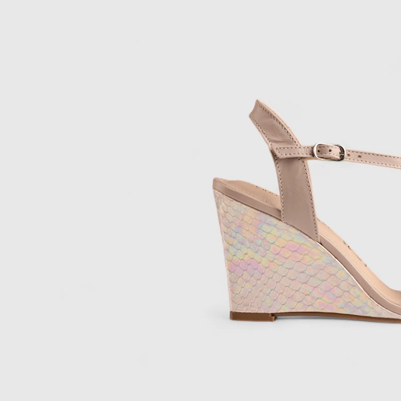 Comfort Wedge Sandal Light Pink 10871